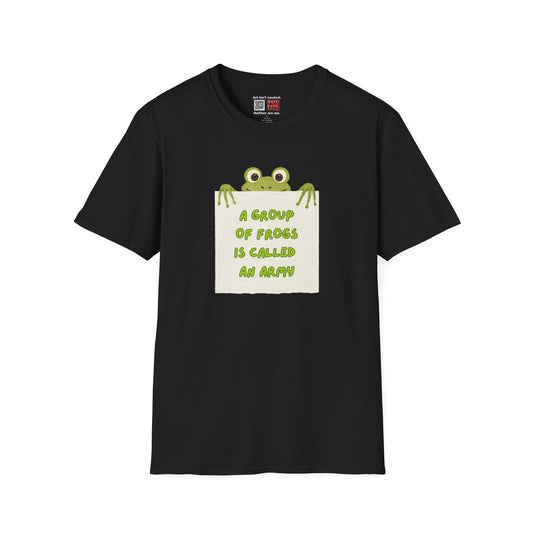 Activist Graphic Tee | A Group of Frogs is Called an Army T-Shirt