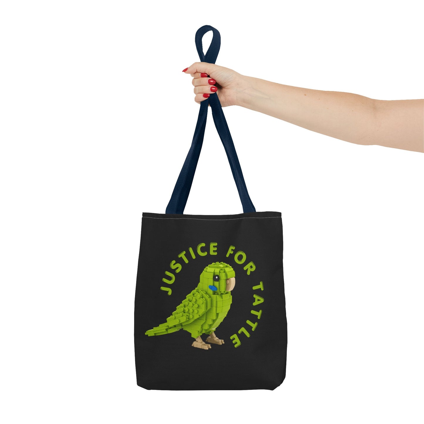 Justice for Tattle | Brick By Brick Parakeet Tote Bag | Support Small Business