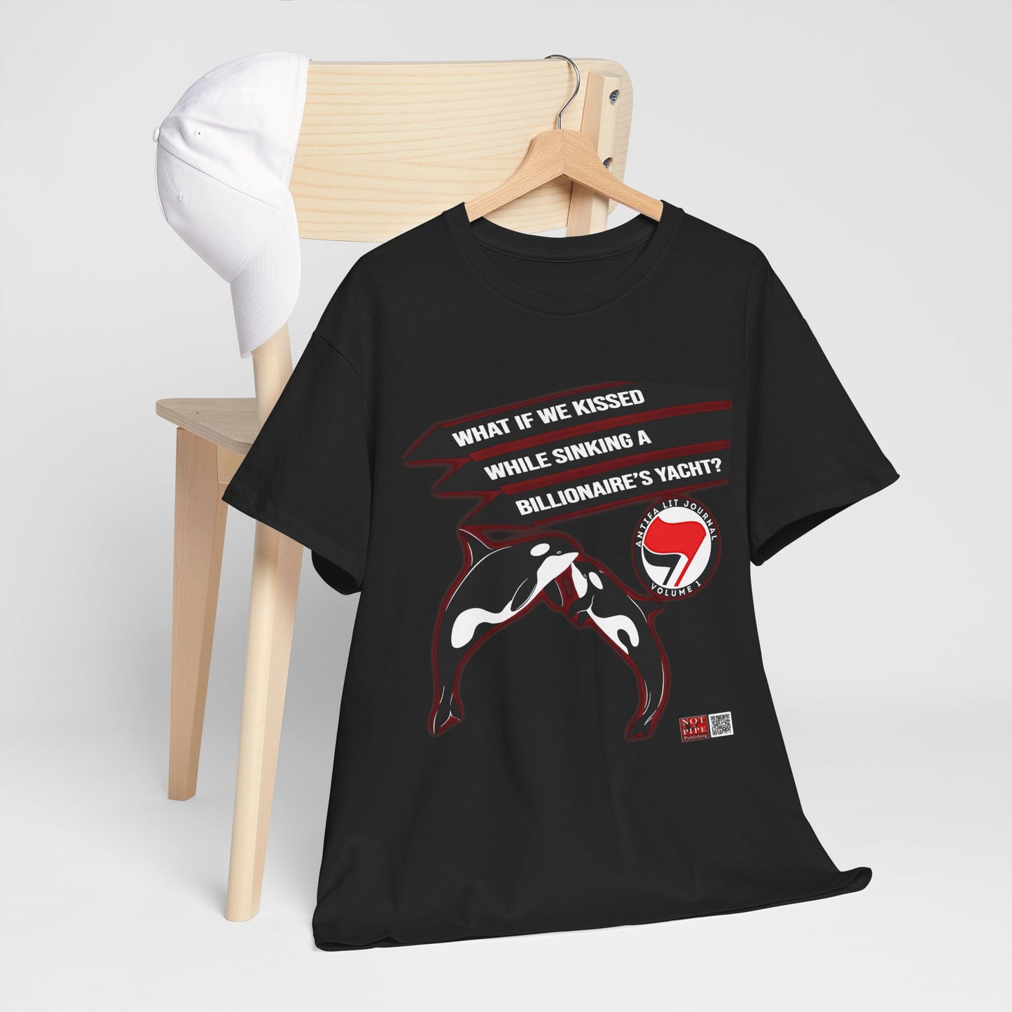 Anti-Capitalist Protest Shirt | What If We Kissed While Sinking a Billionaire's Yacht