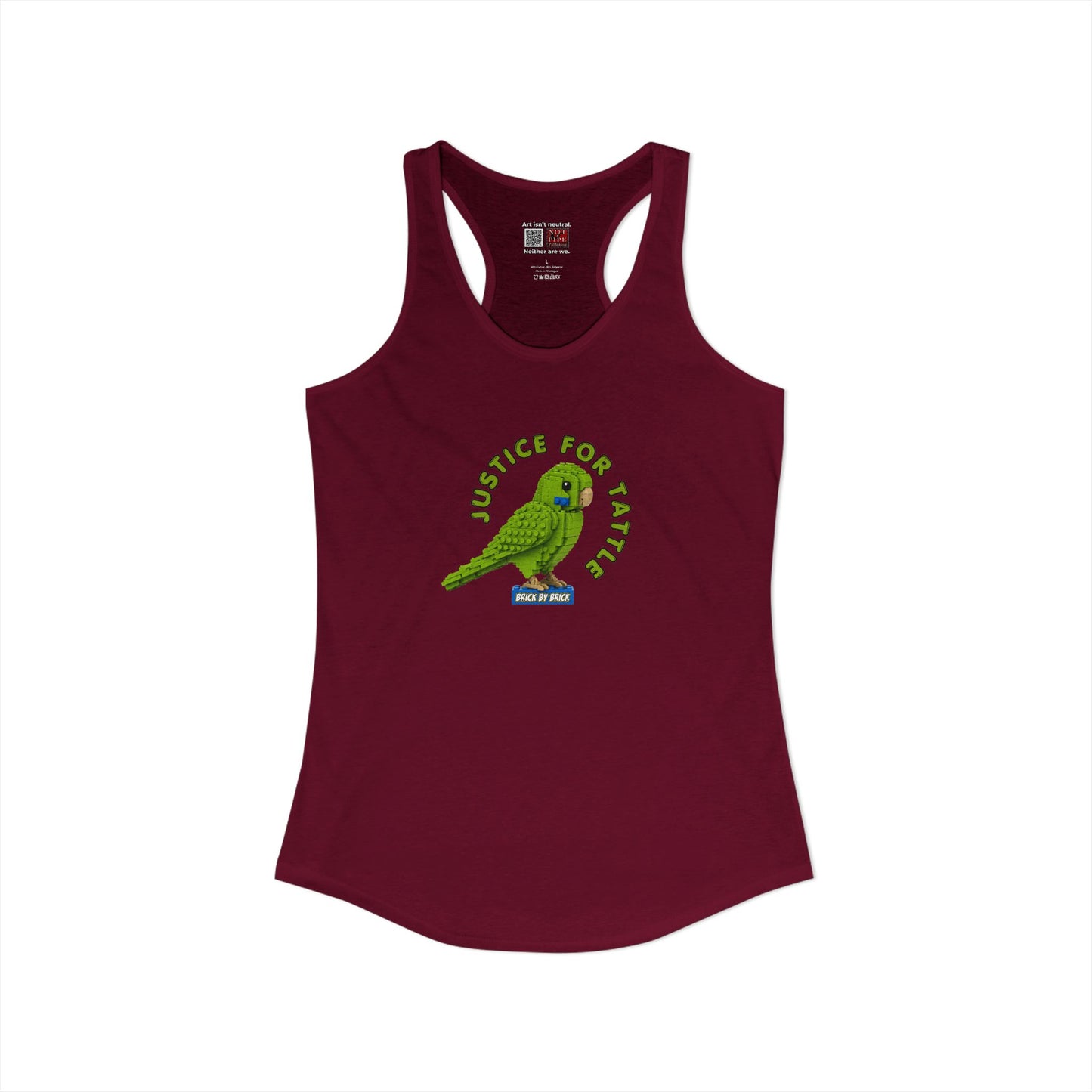 Justice for Tattle | Brick By Brick Parakeet Tank | Support Small Business