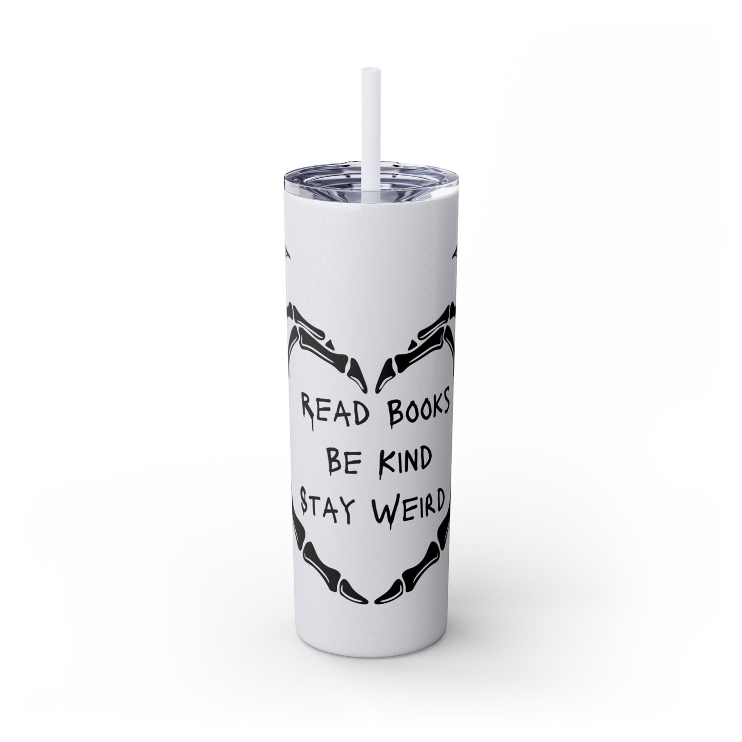 Weird Book Lover Tumbler with Straw