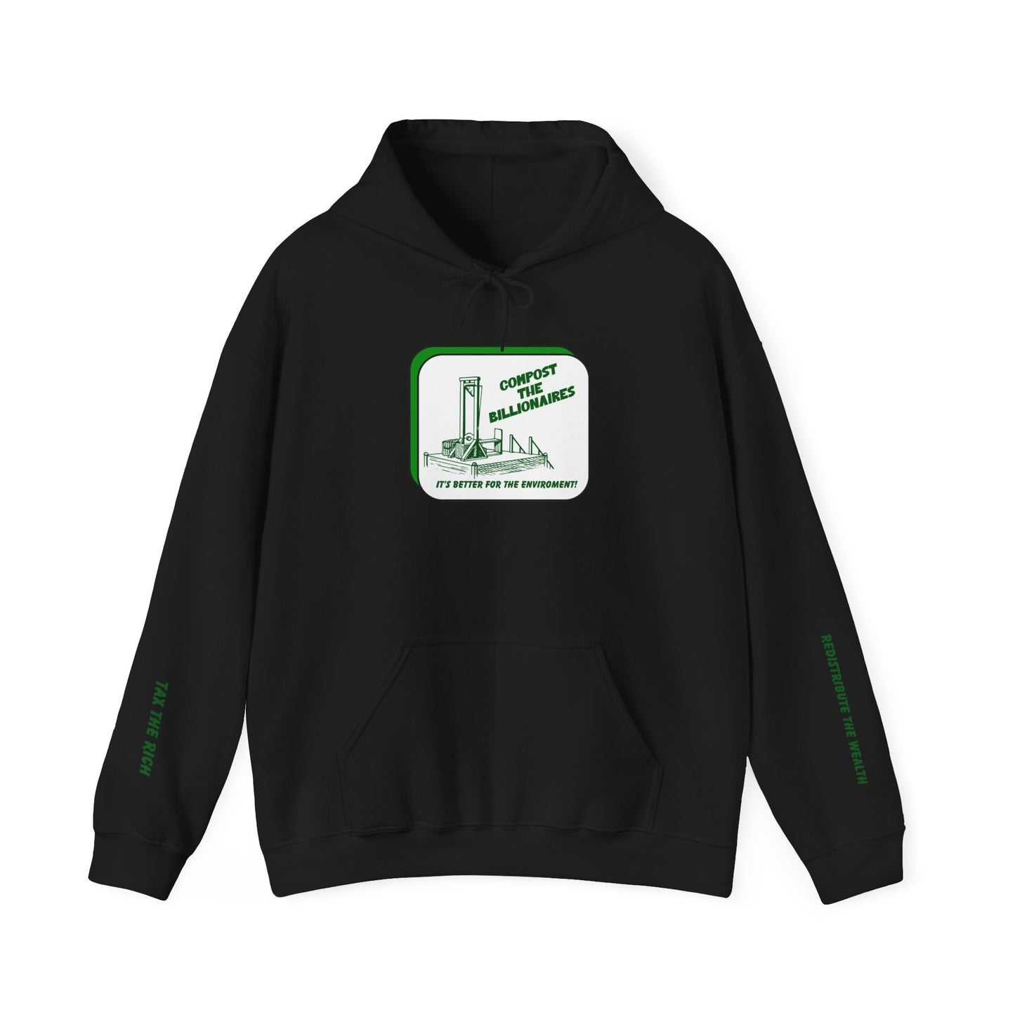 Anti-Capitalist Activist Apparel | Compost the Billionaires Unisex Hoodie
