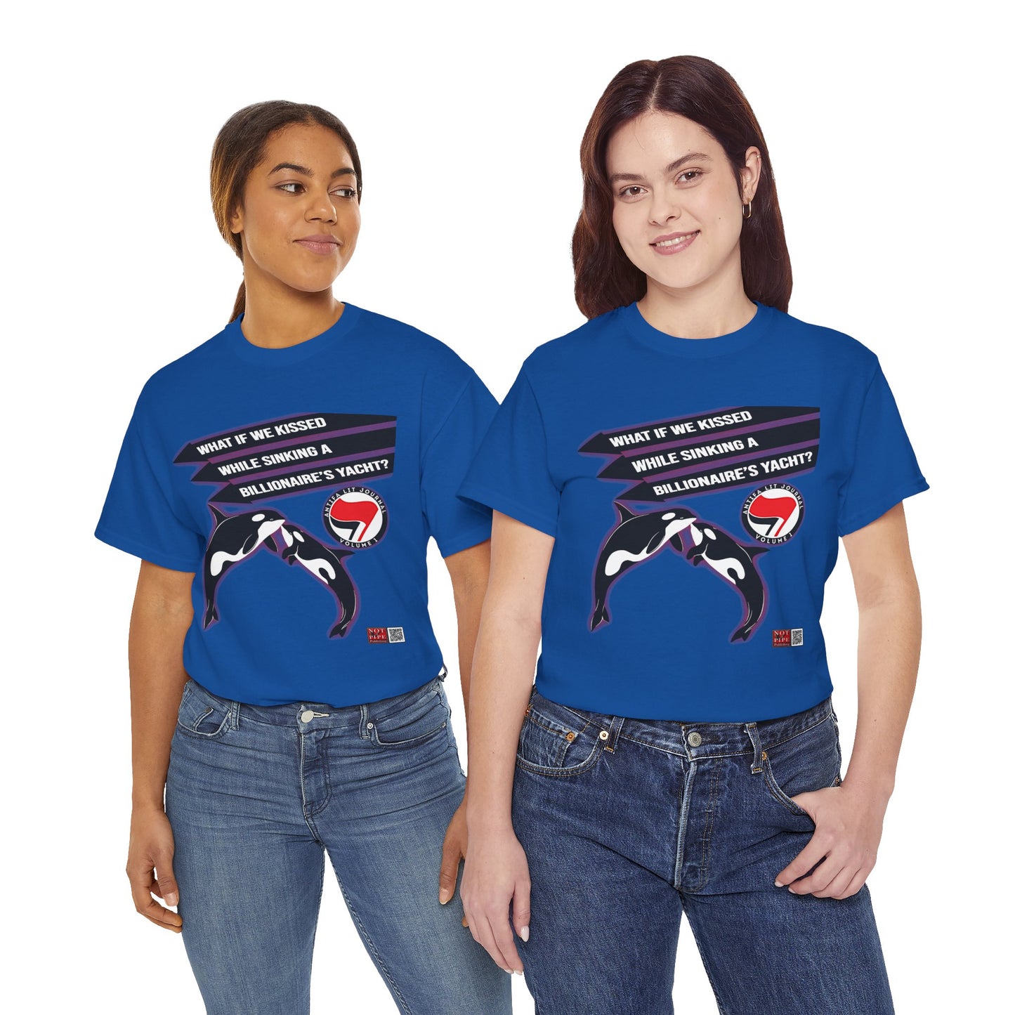 Anti-Capitalist Protest Shirt | What If We Kissed While Sinking a Billionaire's Yacht