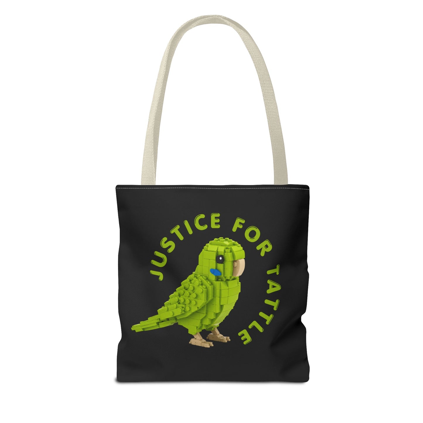 Justice for Tattle | Brick By Brick Parakeet Tote Bag | Support Small Business