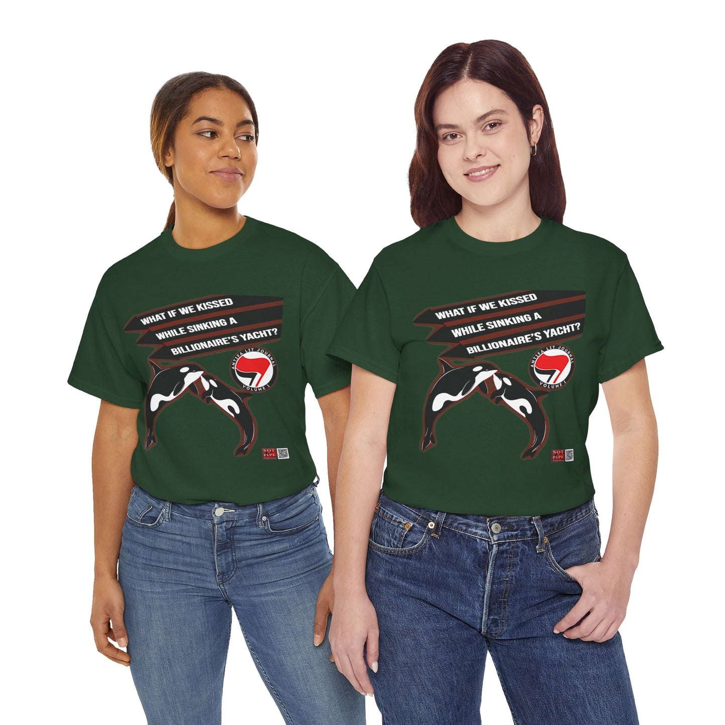 Anti-Capitalist Protest Shirt | What If We Kissed While Sinking a Billionaire's Yacht