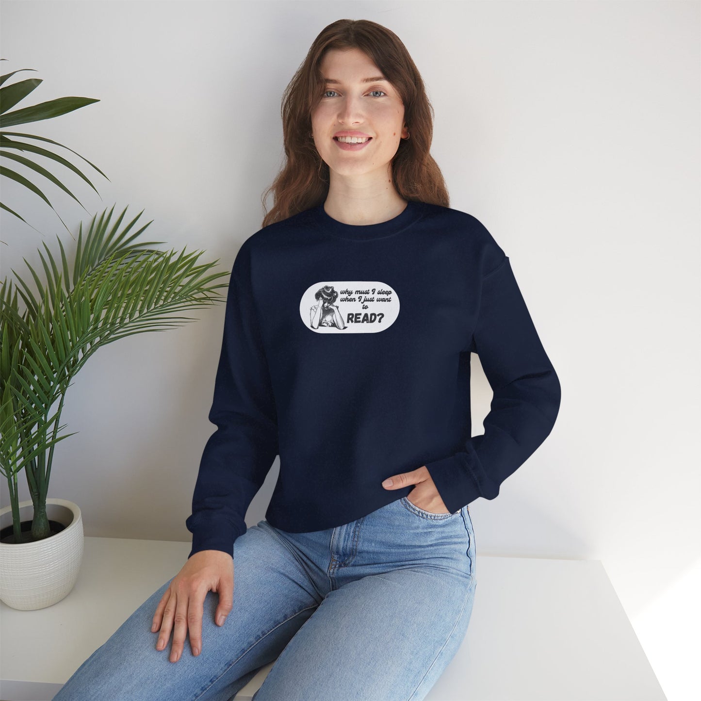 Book Lover Cozy Crewneck