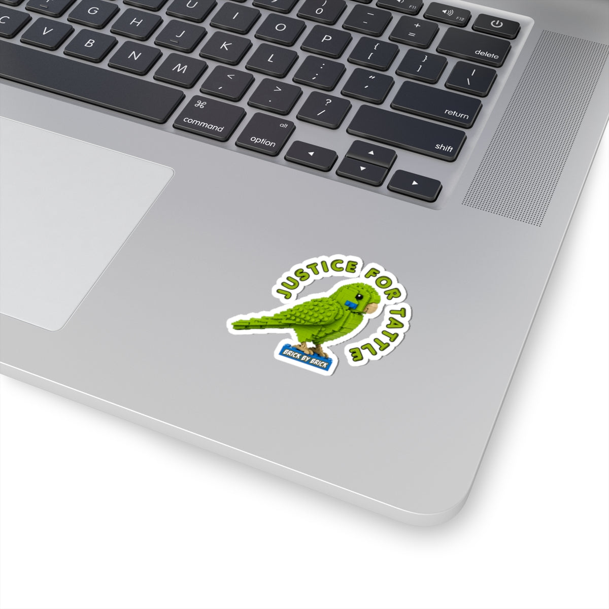 Justice for Tattle | Brick By Brick Parakeet Sticker | Support Small Business