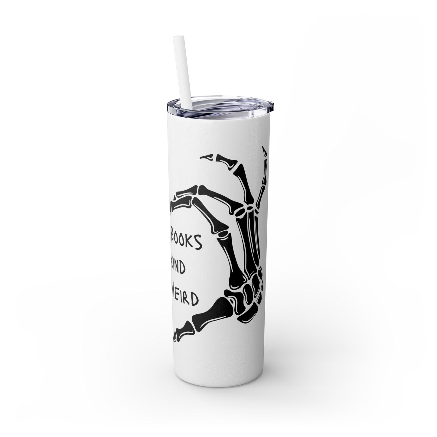 Weird Book Lover Tumbler with Straw