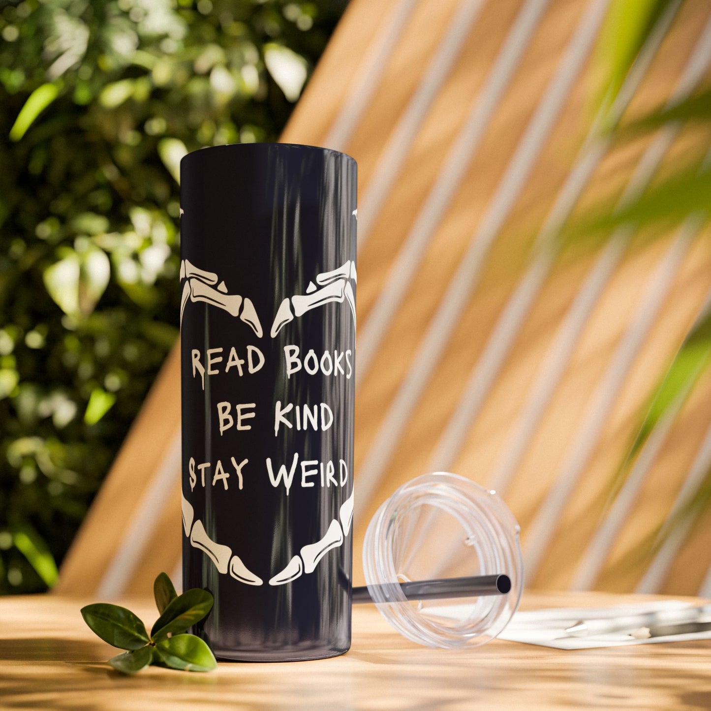 Weird Book Lover Tumbler with Straw