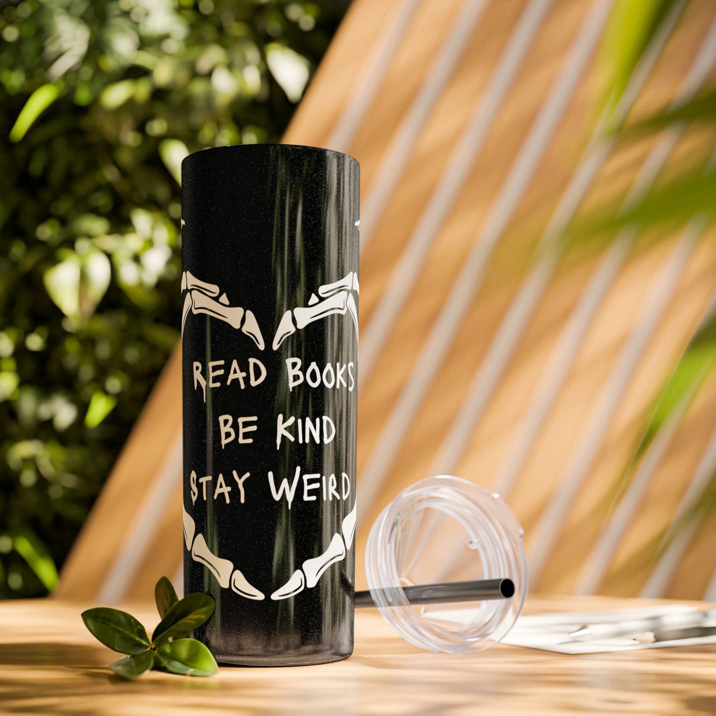 Weird Book Lover Tumbler with Straw