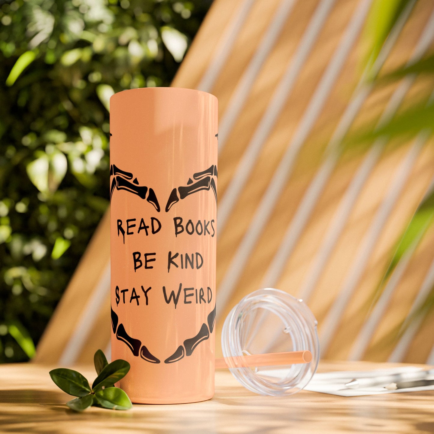 Weird Book Lover Tumbler with Straw