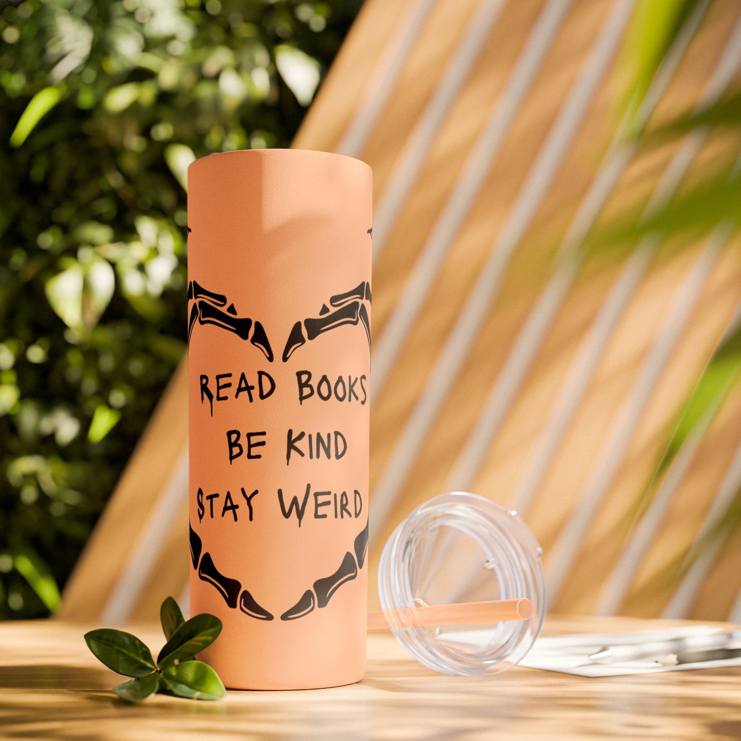 Weird Book Lover Tumbler with Straw