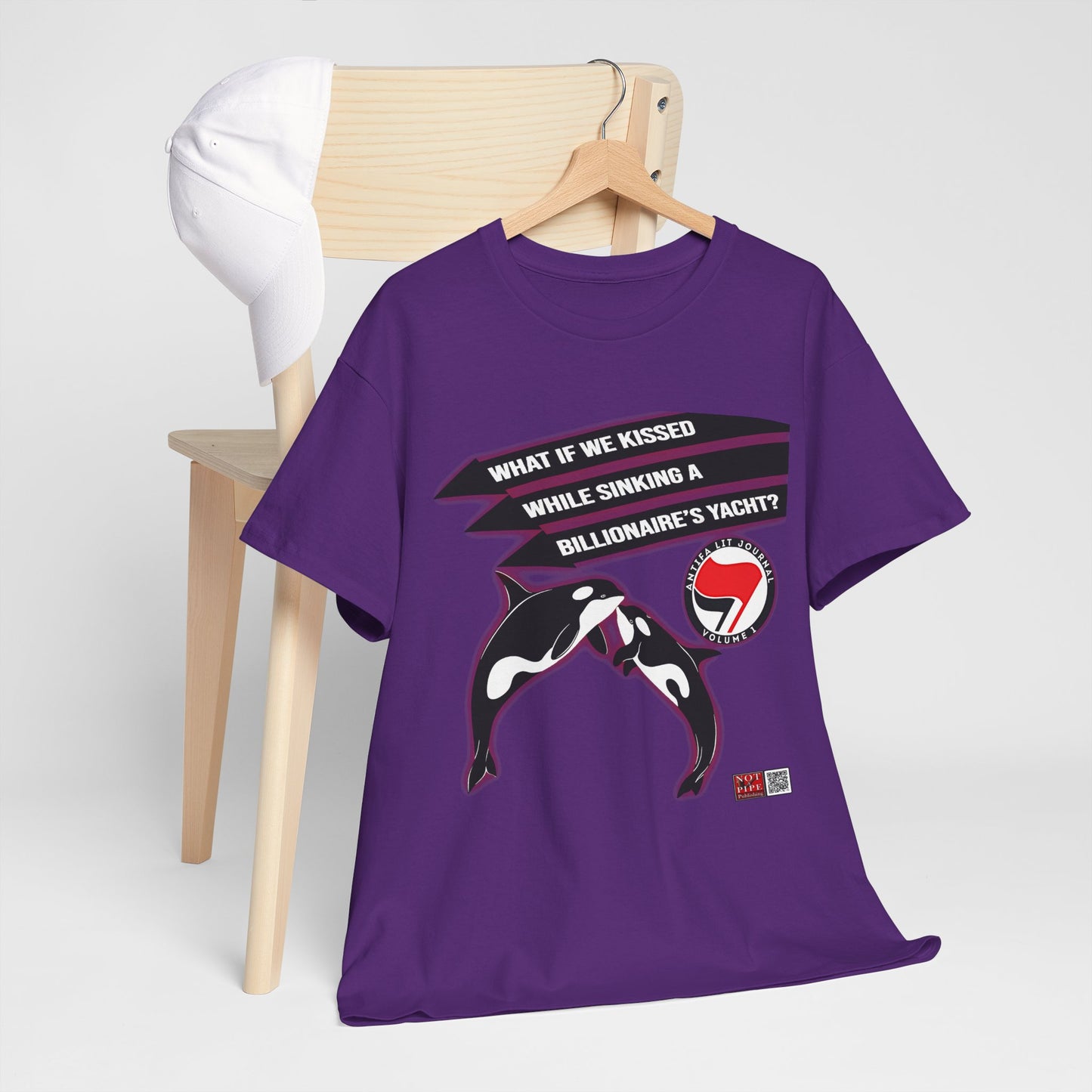 Anti-Capitalist Protest Shirt | What If We Kissed While Sinking a Billionaire's Yacht