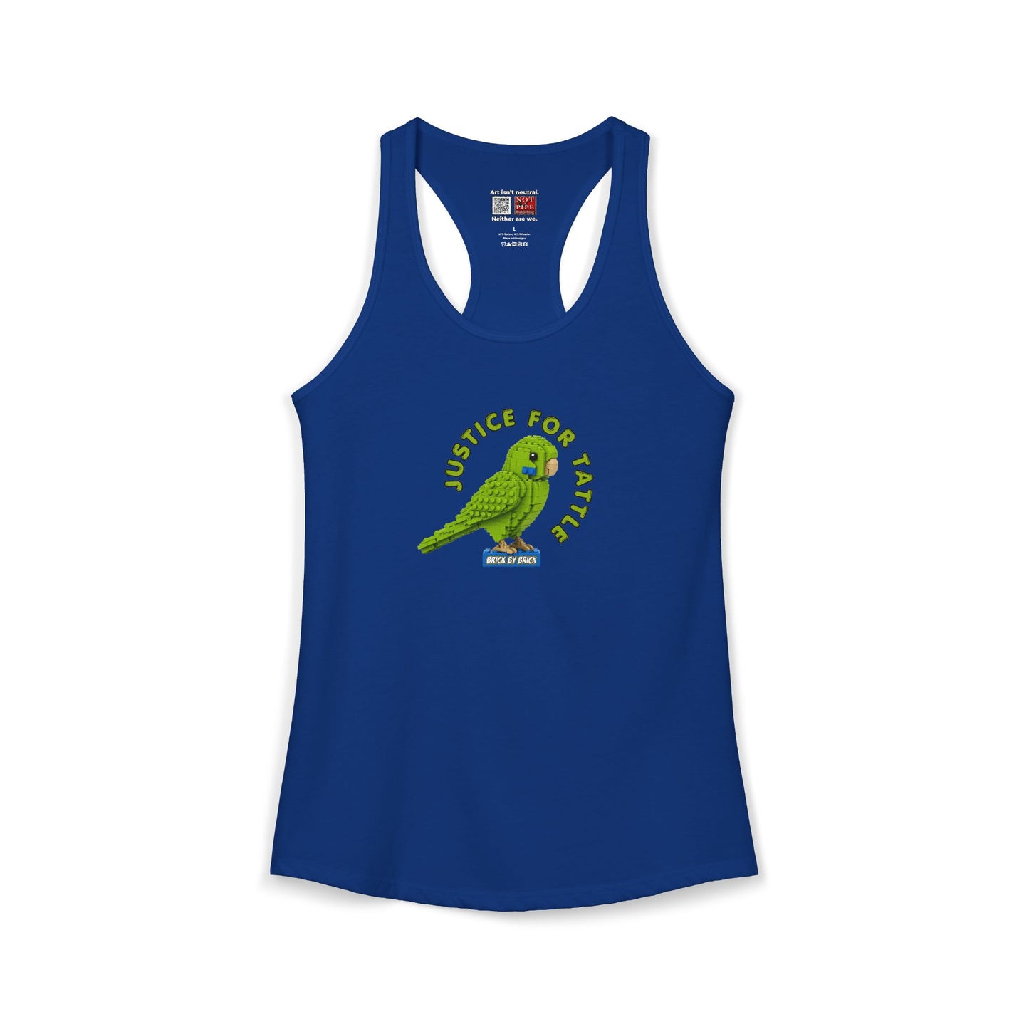Justice for Tattle | Brick By Brick Parakeet Tank | Support Small Business