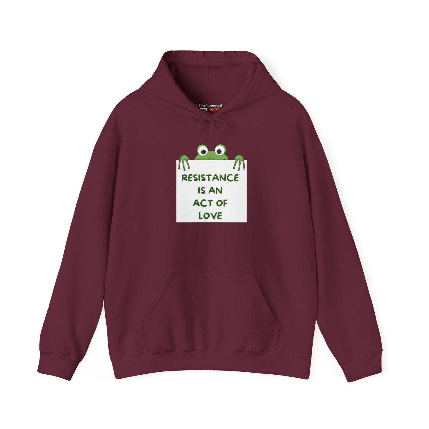 Frog Protest Hoodie | Resistance Is an Act of Love Hoodie