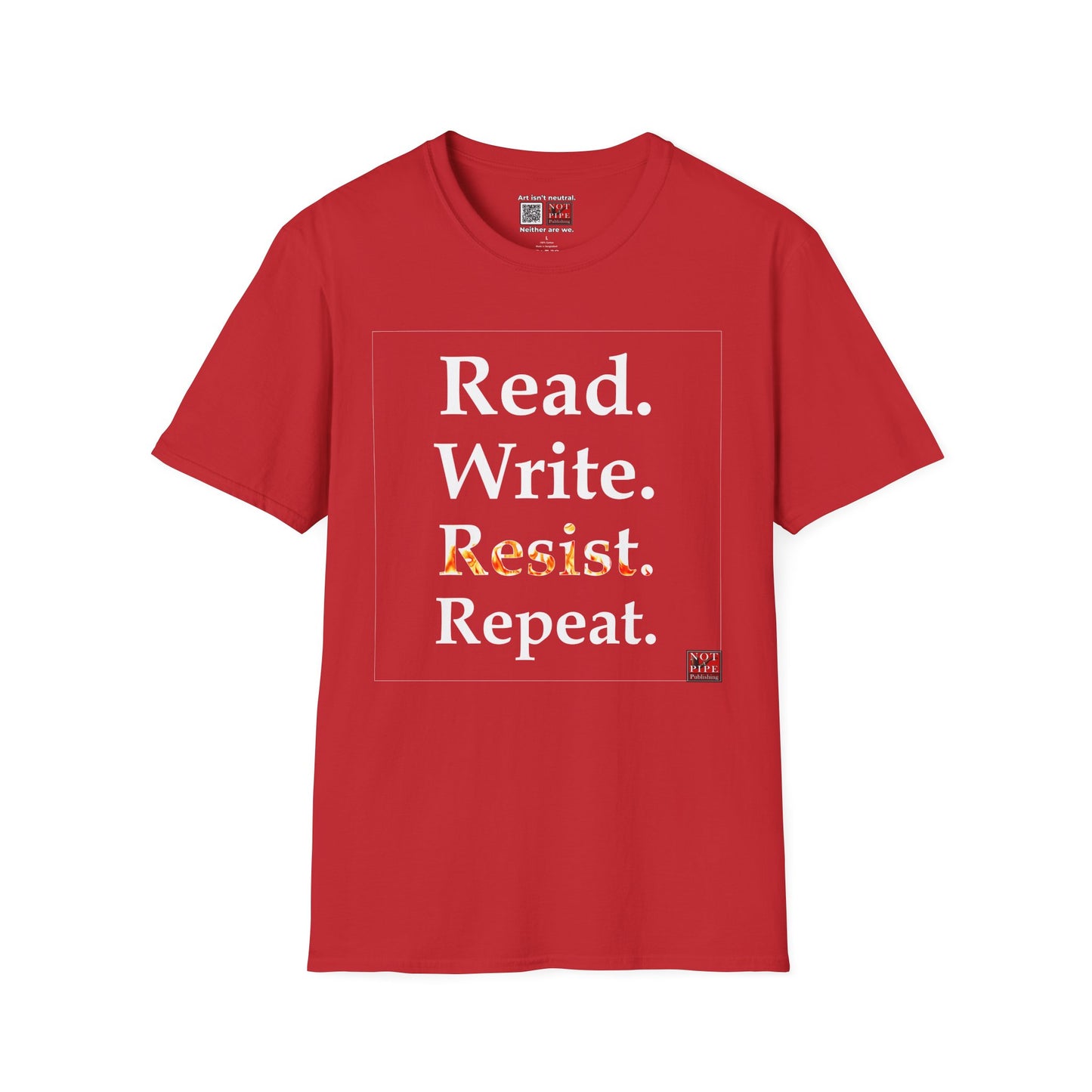 Activist Literary Statement Shirt | Read, Write, Resist