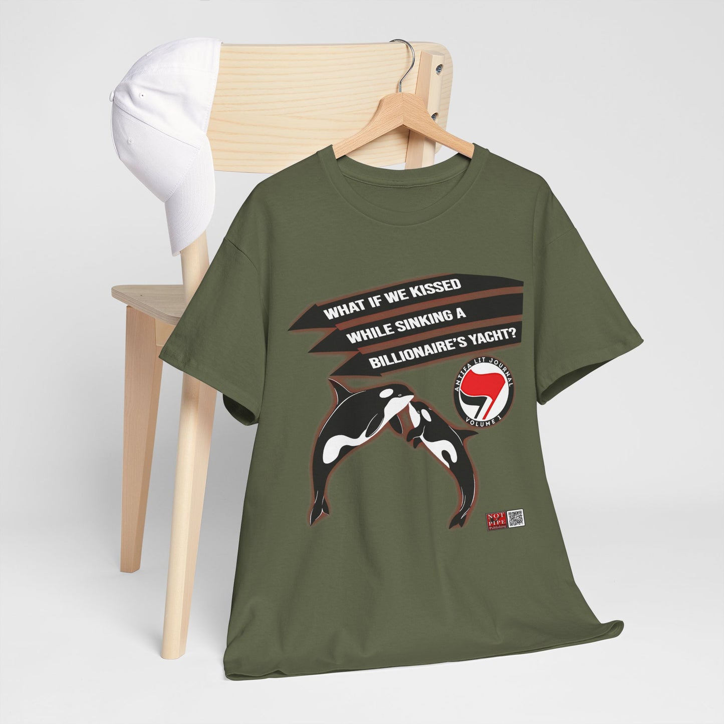 Anti-Capitalist Protest Shirt | What If We Kissed While Sinking a Billionaire's Yacht