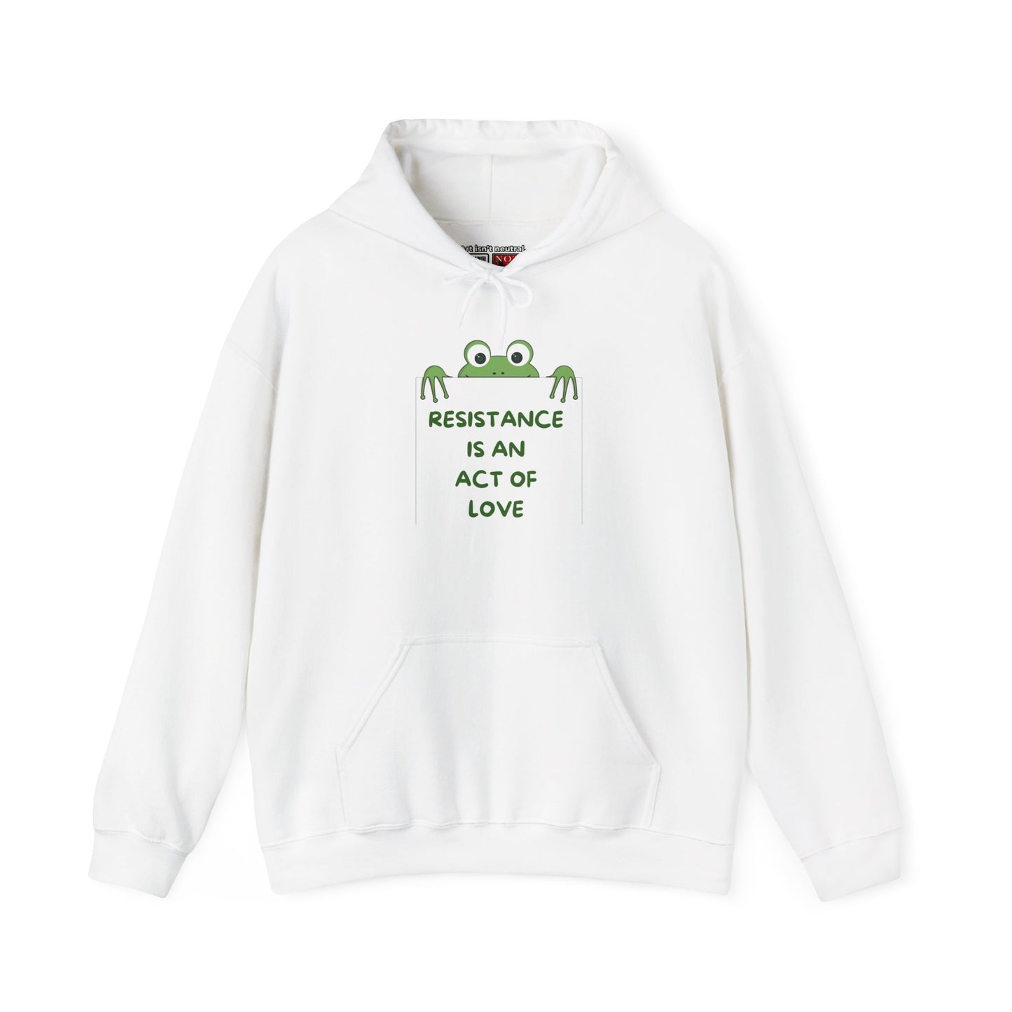Frog Protest Hoodie | Resistance Is an Act of Love Hoodie