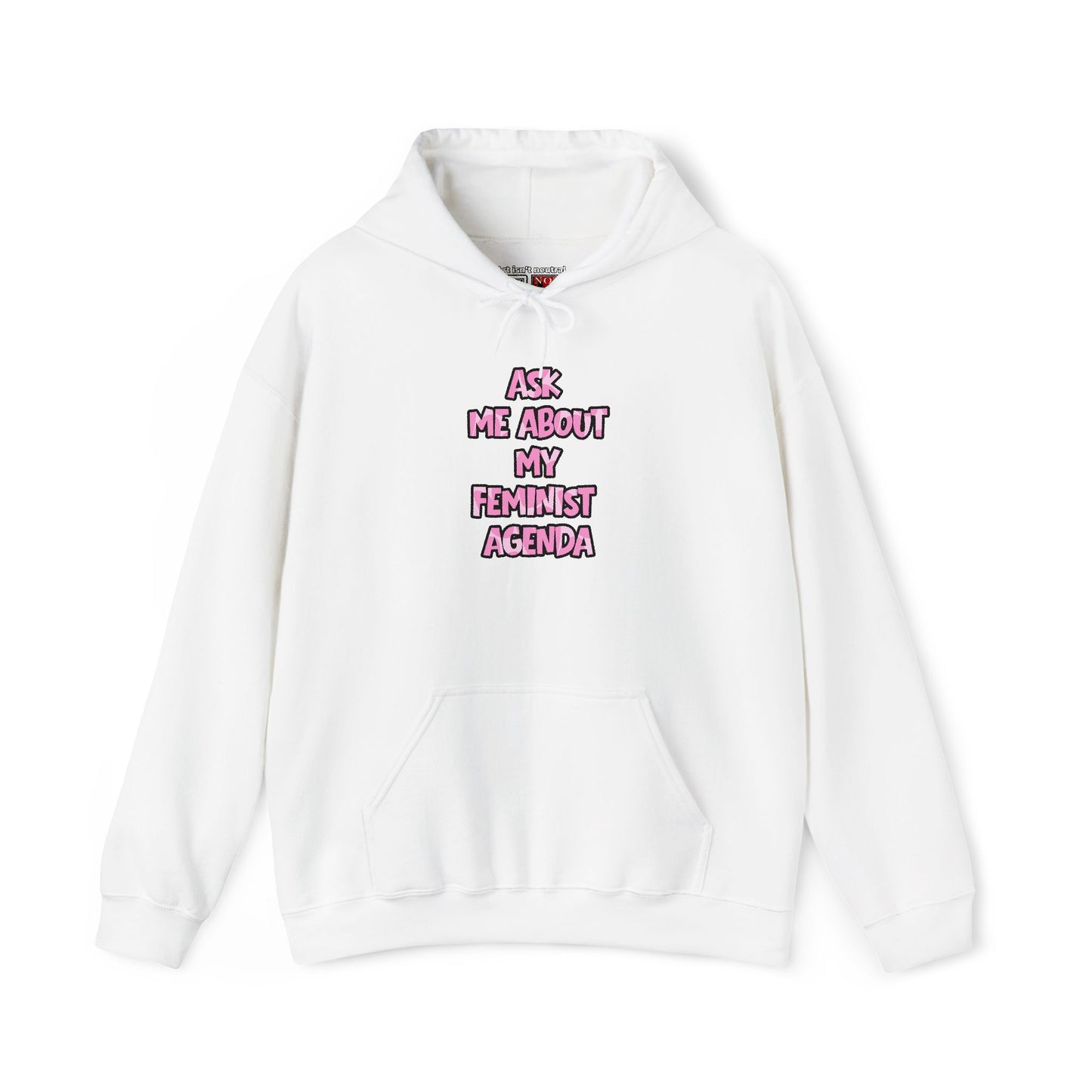 Feminist Hoodie — Ask Me About My Feminist Agenda