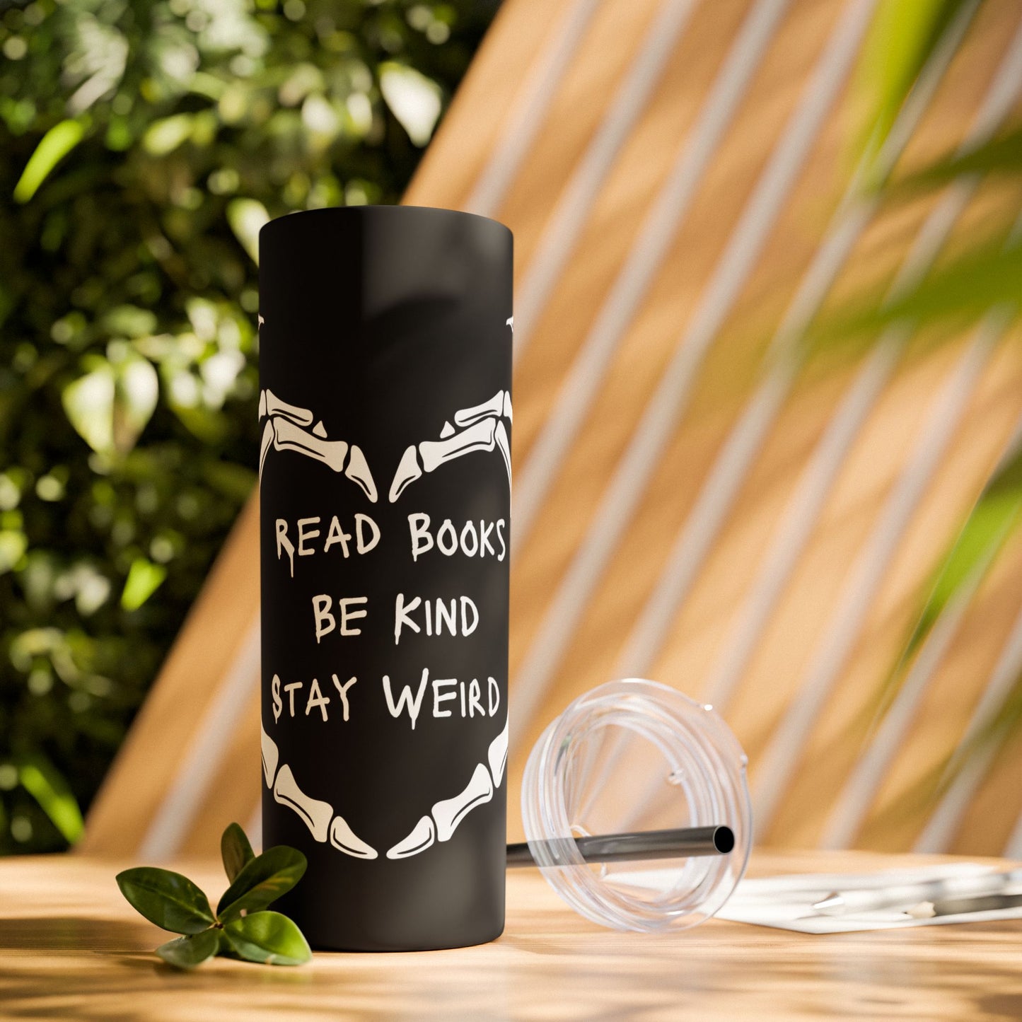 Weird Book Lover Tumbler with Straw