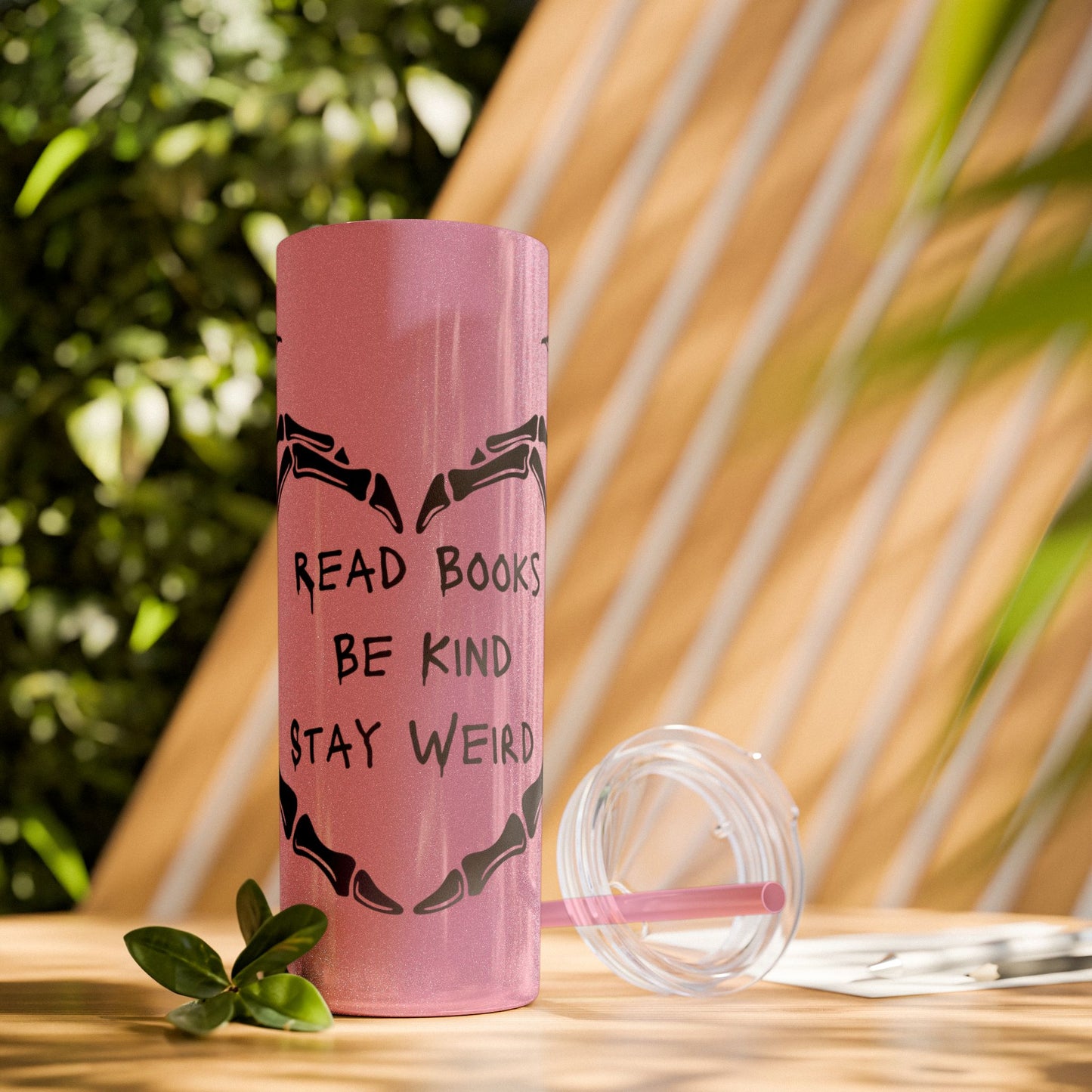 Weird Book Lover Tumbler with Straw