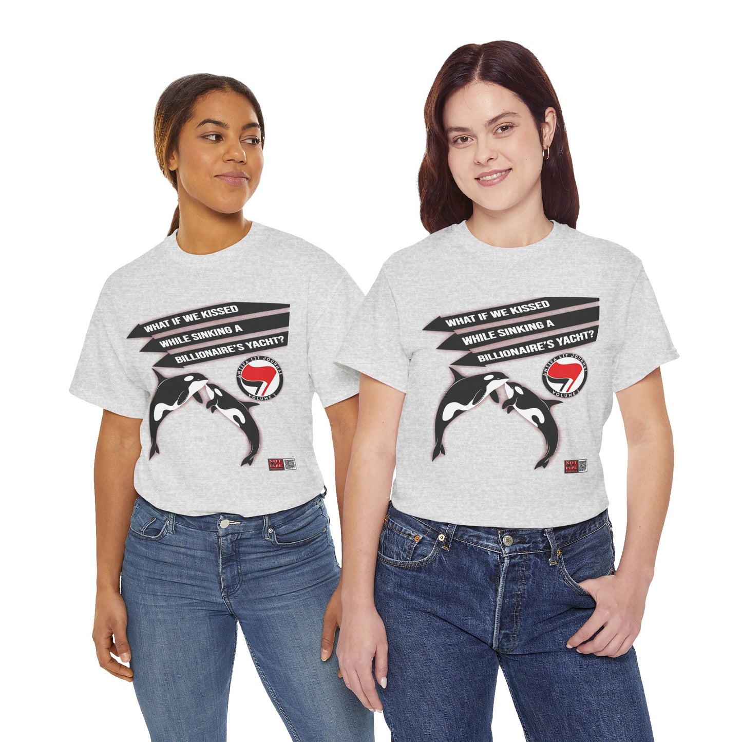 Anti-Capitalist Protest Shirt | What If We Kissed While Sinking a Billionaire's Yacht