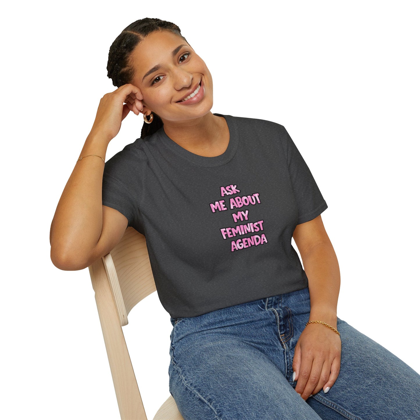 Feminist Graphic Tee — Ask Me About My Feminist Agenda