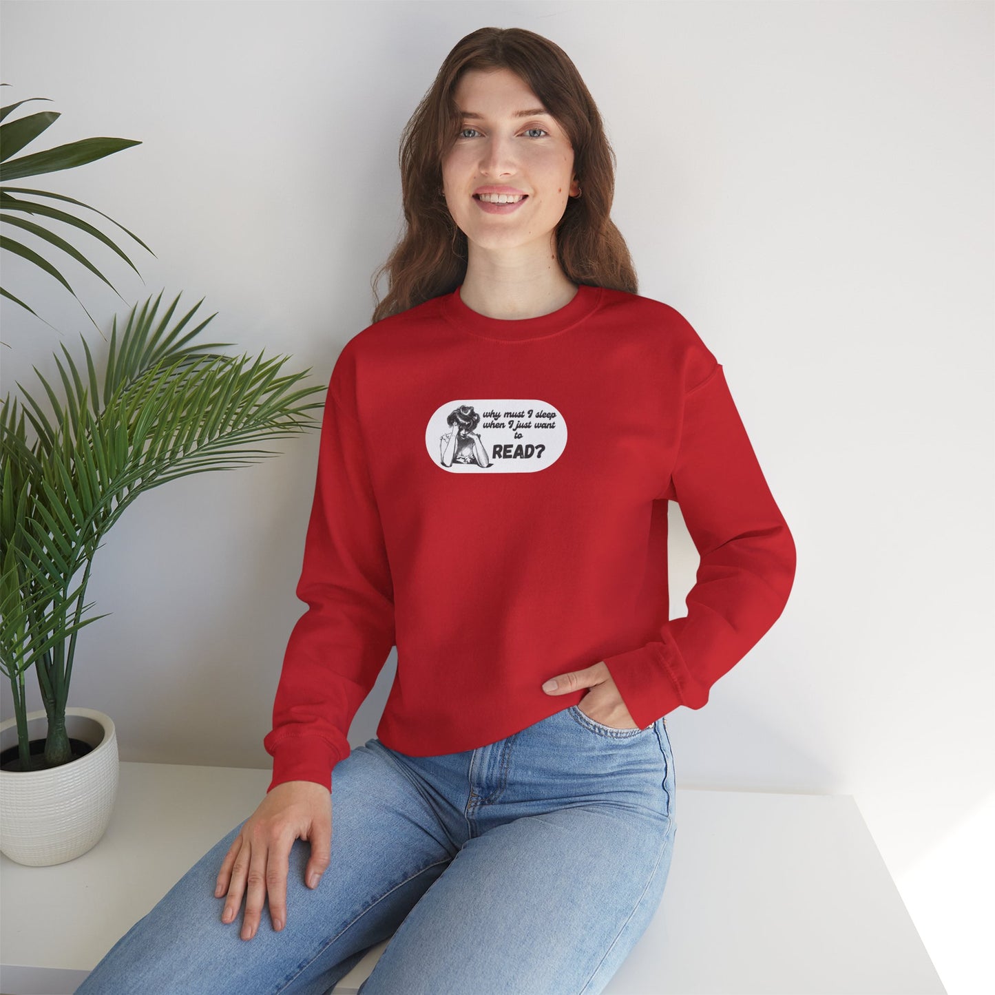 Book Lover Cozy Crewneck