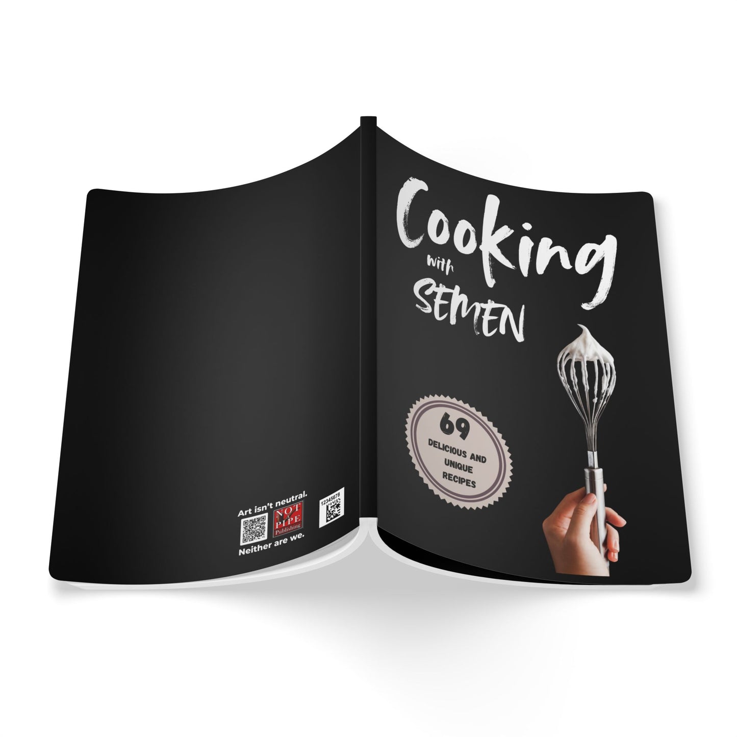 Funny Gag Gift Journal & Prank Cookbook Notebook | Cooking With Semen