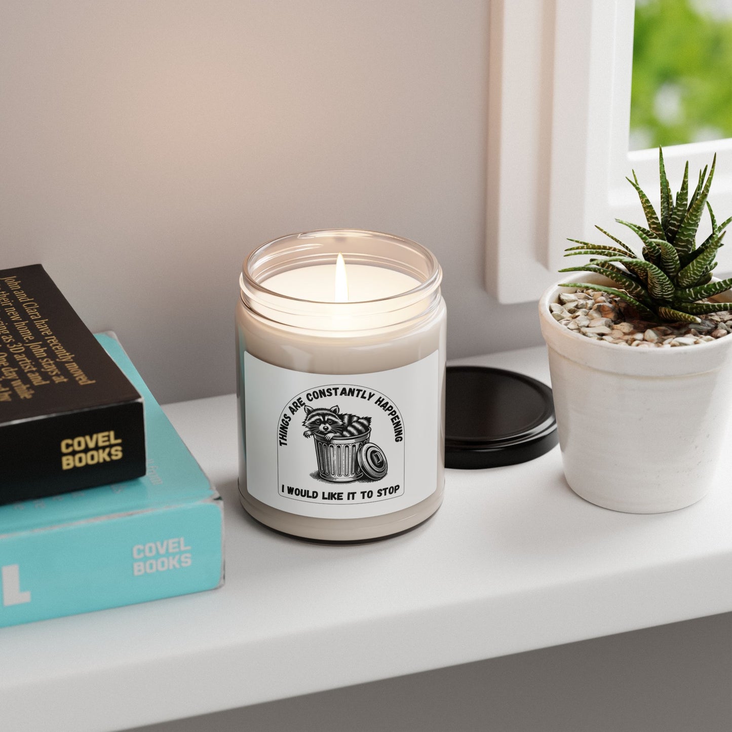 Funny Racoon Soy Candle — Things Are Constantly Happening