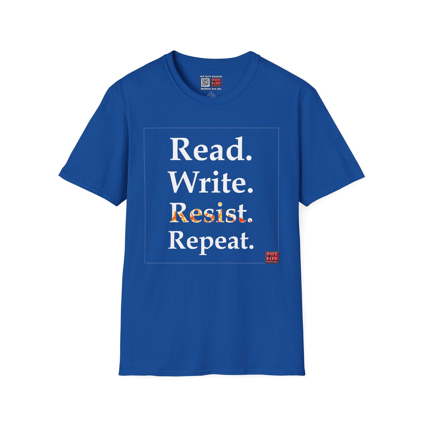 Activist Literary Statement Shirt | Read, Write, Resist