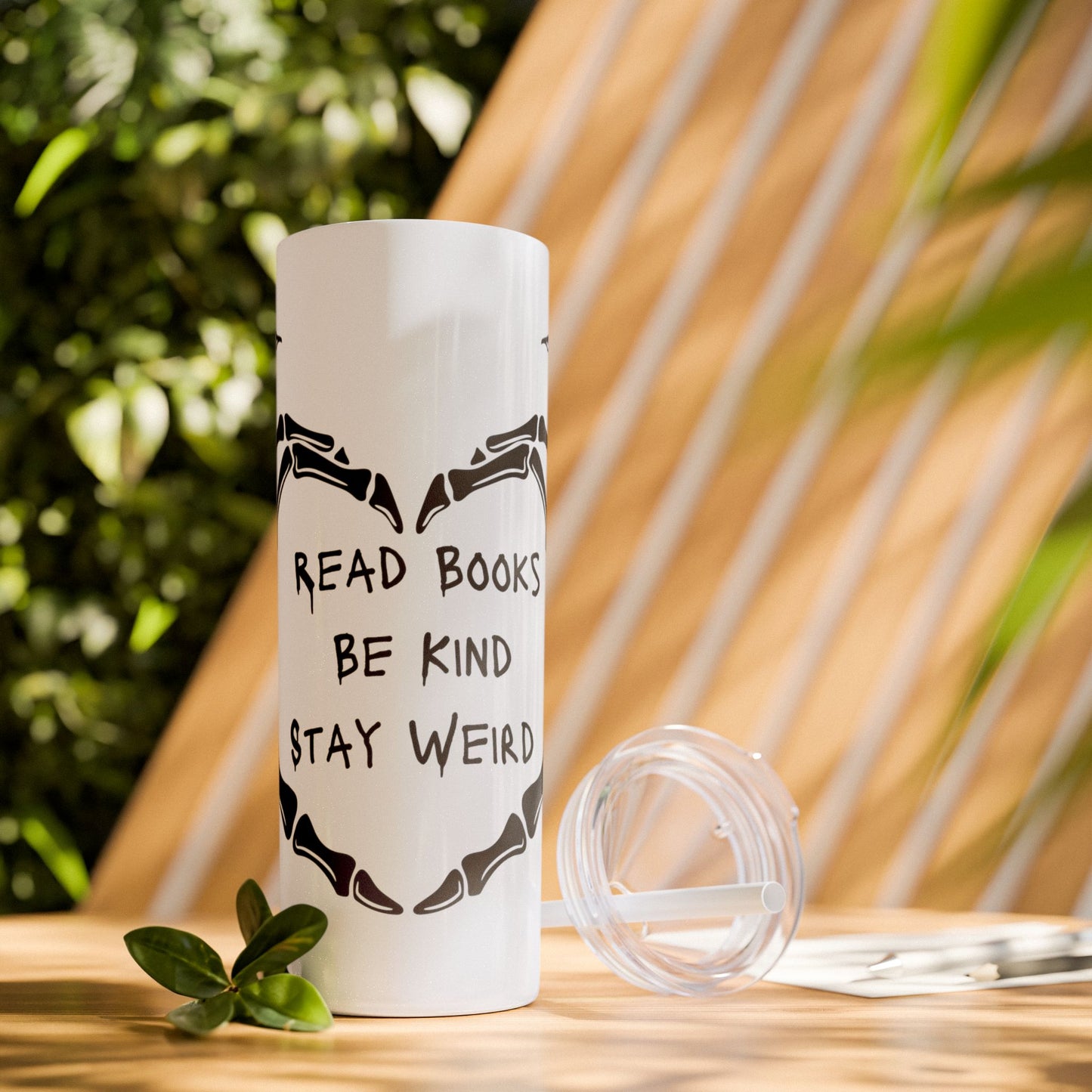 Weird Book Lover Tumbler with Straw