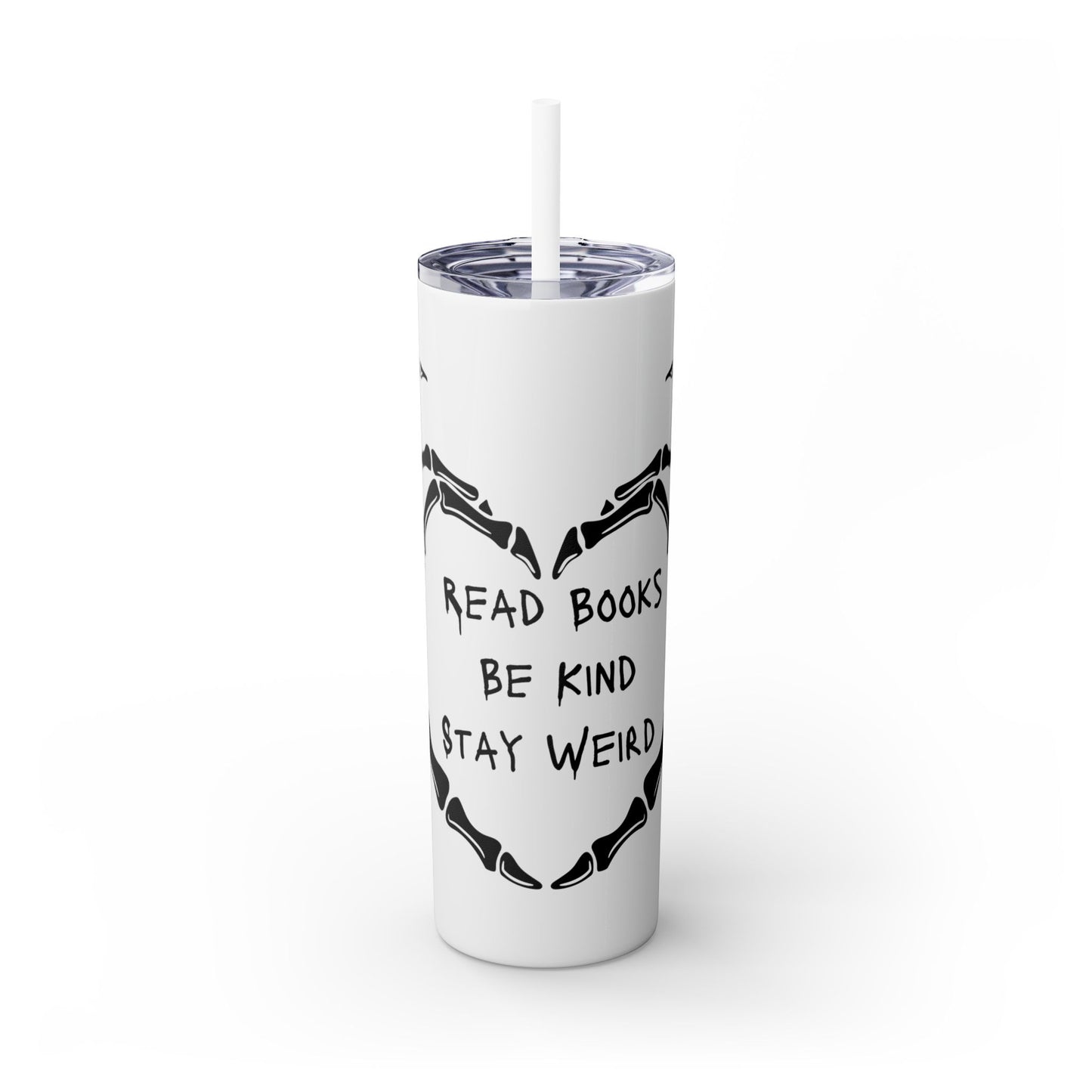 Weird Book Lover Tumbler with Straw