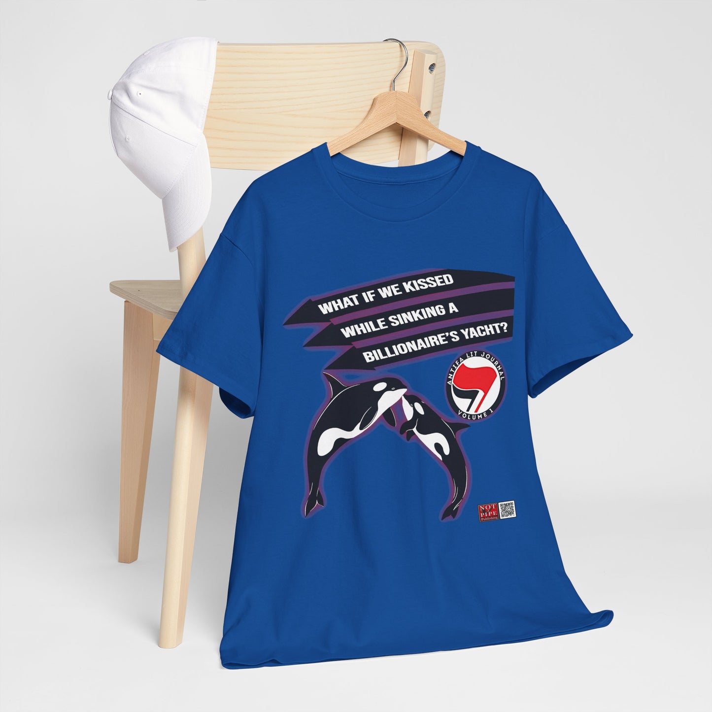 Anti-Capitalist Protest Shirt | What If We Kissed While Sinking a Billionaire's Yacht