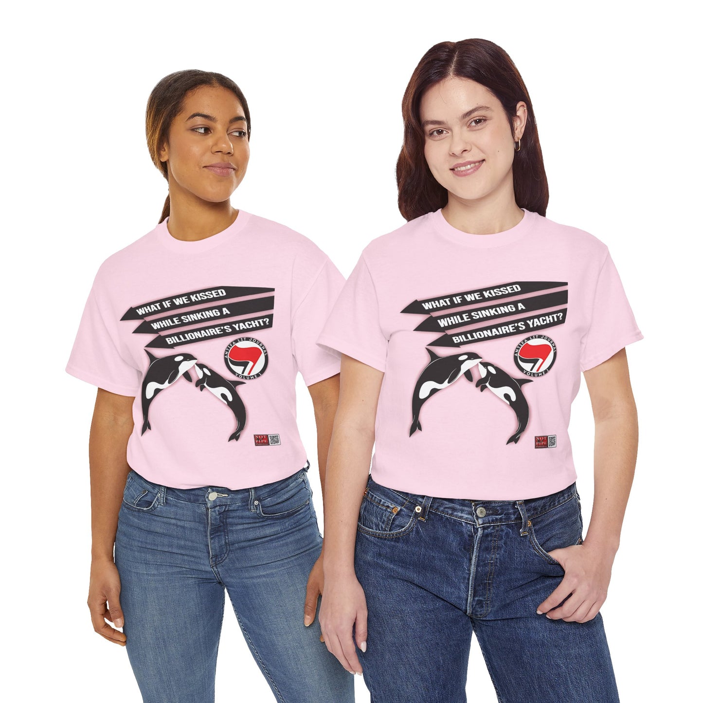 Anti-Capitalist Protest Shirt | What If We Kissed While Sinking a Billionaire's Yacht
