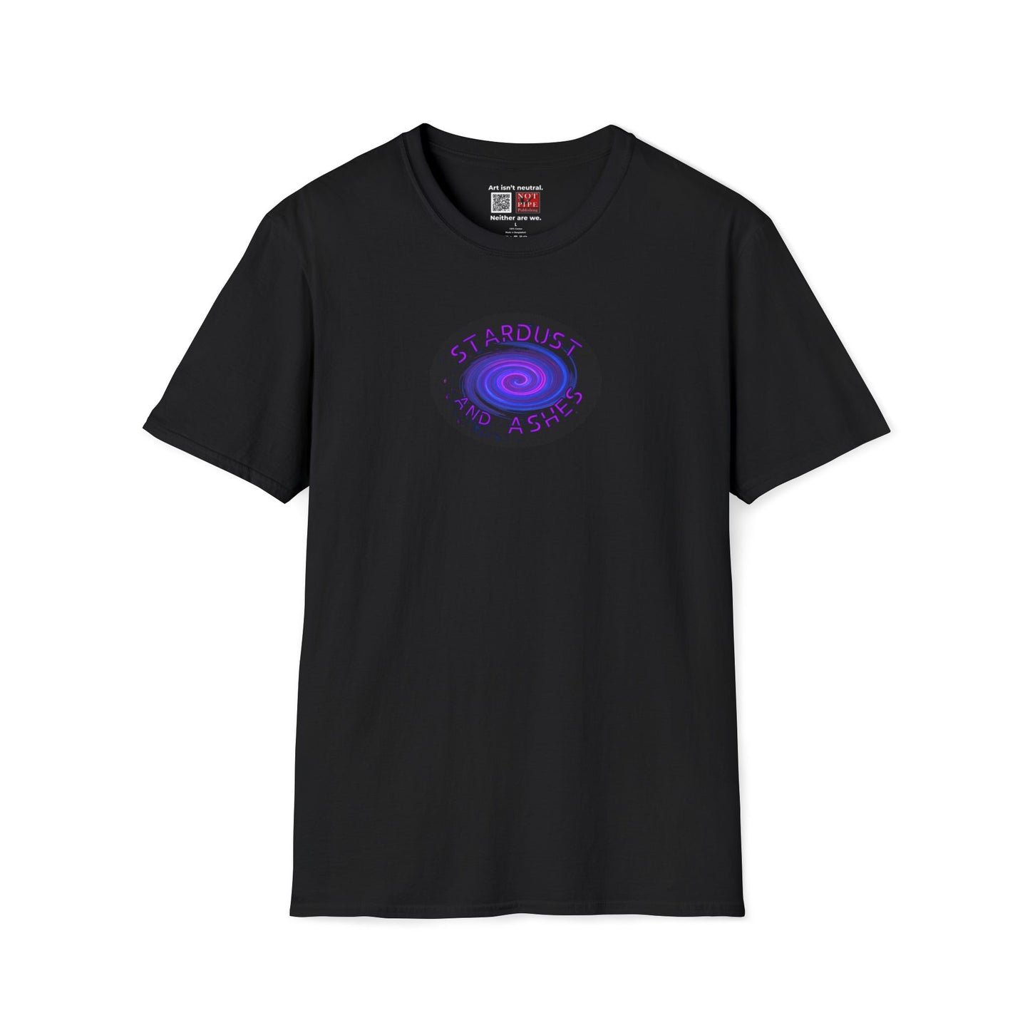 Stardust and Ashes Sci-Fi T-Shirt – Space Mechs & Galactic Warfare Tee