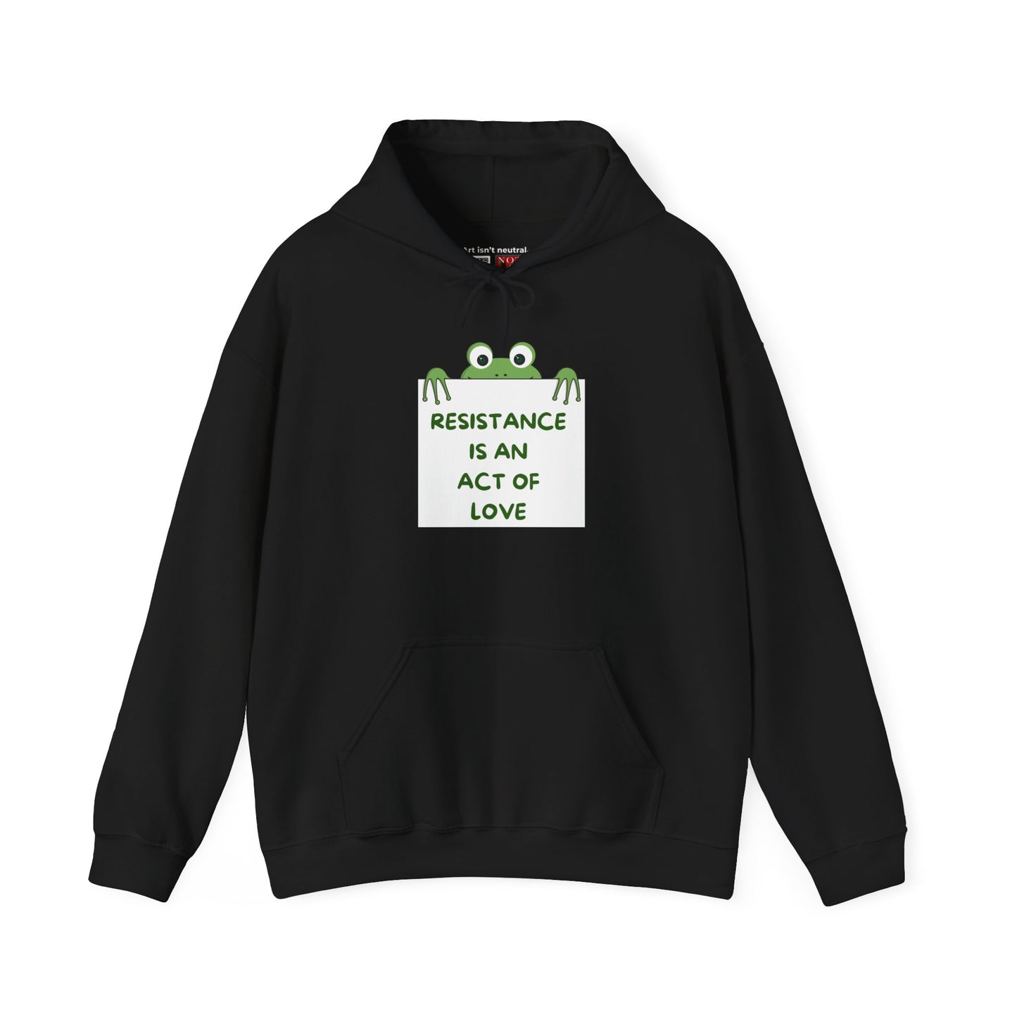 Frog Protest Hoodie | Resistance Is an Act of Love Hoodie
