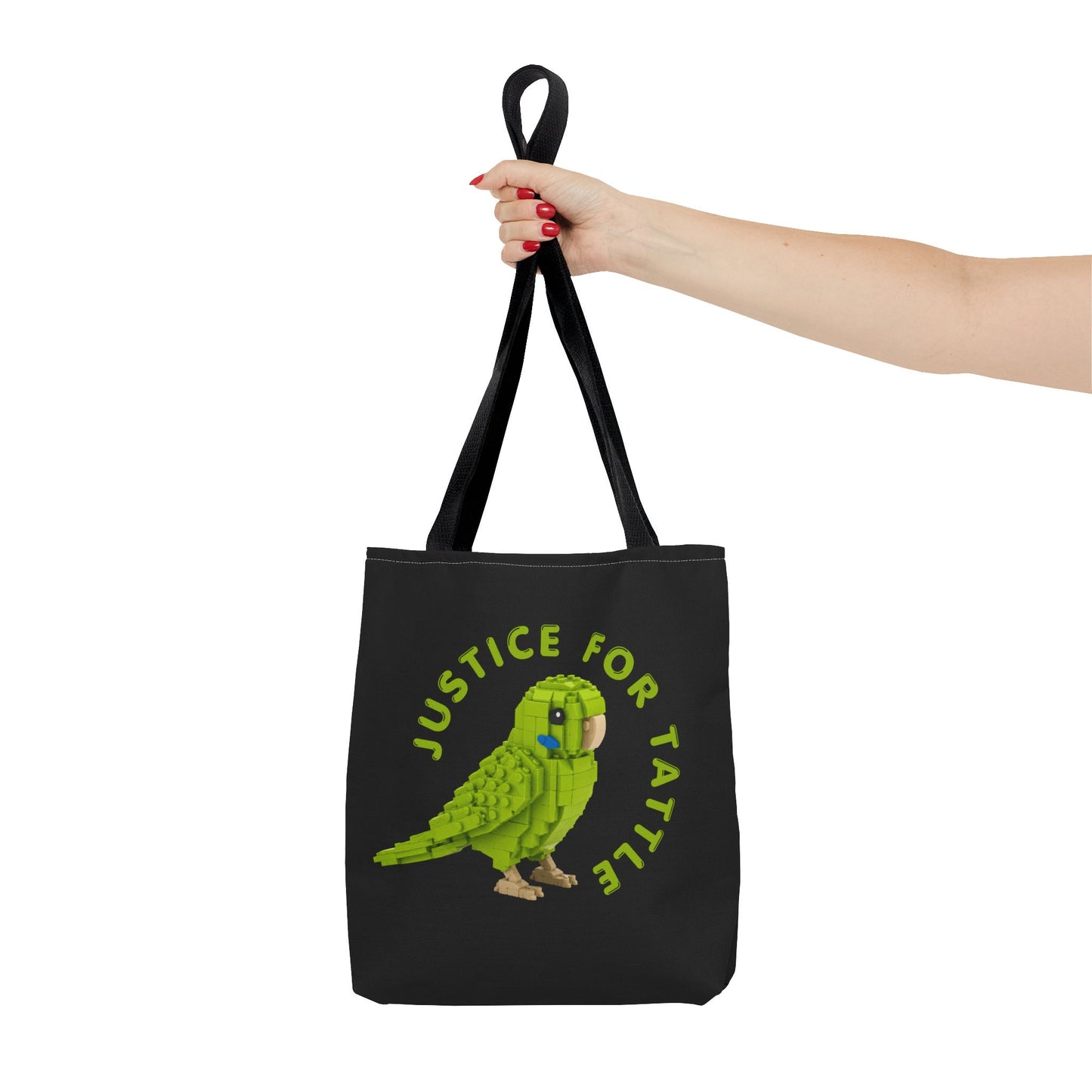 Justice for Tattle | Brick By Brick Parakeet Tote Bag | Support Small Business
