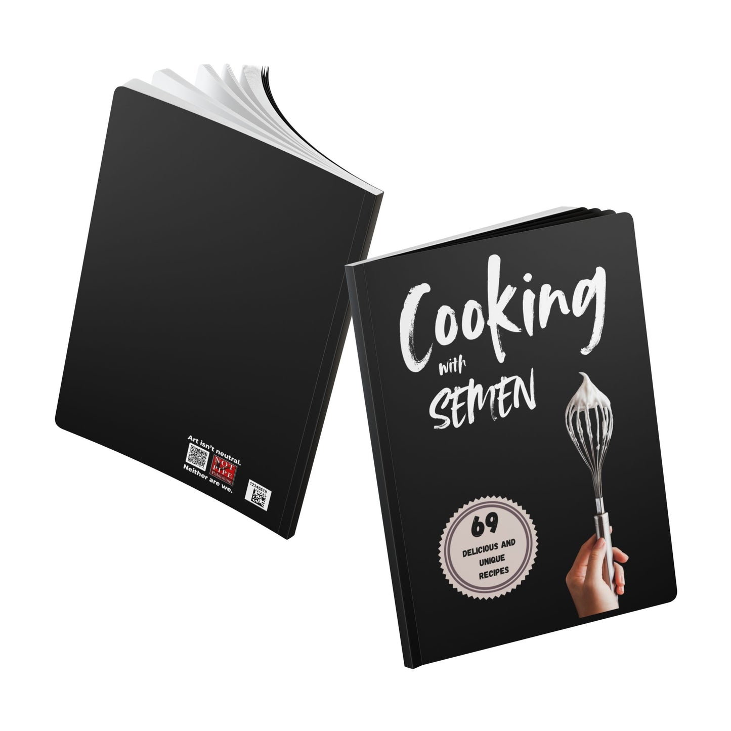 Funny Gag Gift Journal & Prank Cookbook Notebook | Cooking With Semen
