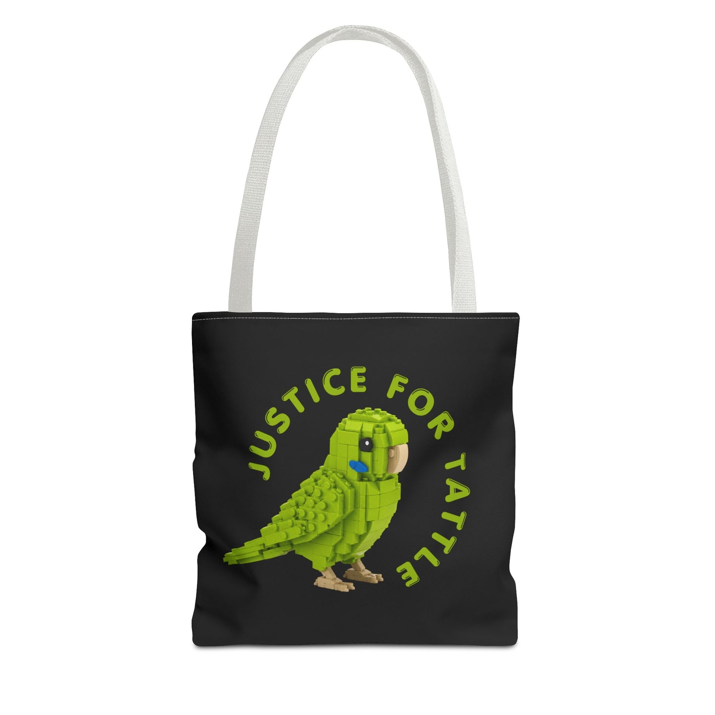 Justice for Tattle | Brick By Brick Parakeet Tote Bag | Support Small Business