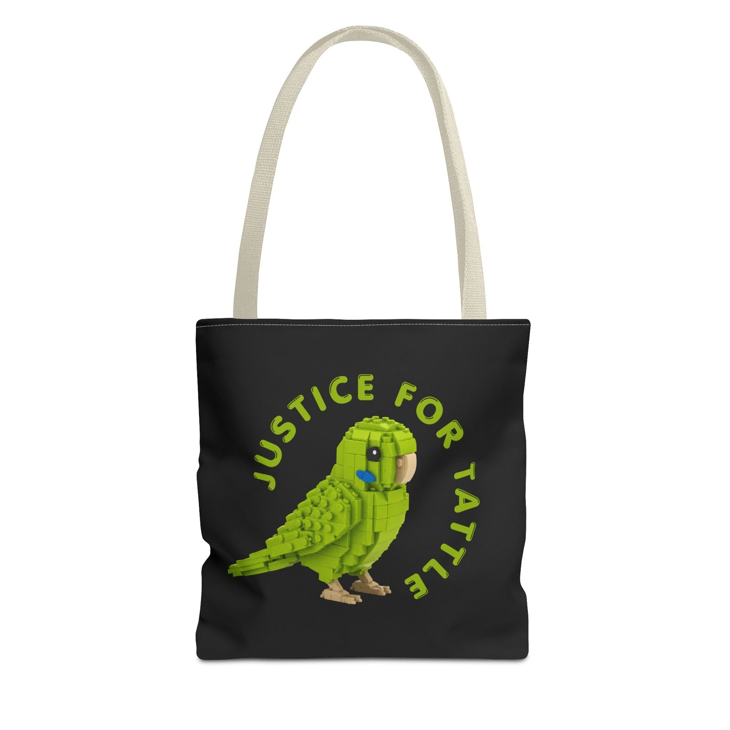 Justice for Tattle | Brick By Brick Parakeet Tote Bag | Support Small Business