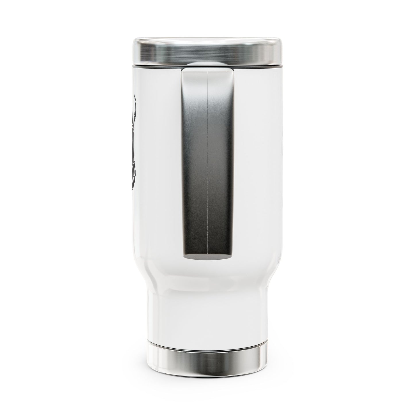 Weird Book Lover Travel Mug with Handle, 14oz