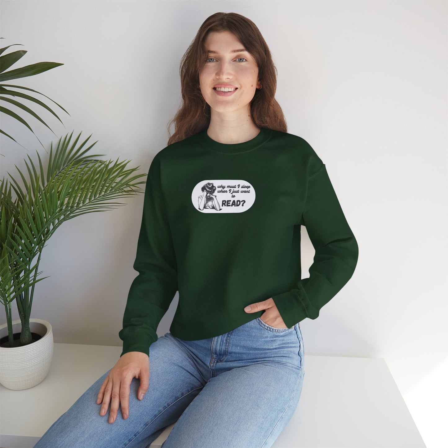 Book Lover Cozy Crewneck