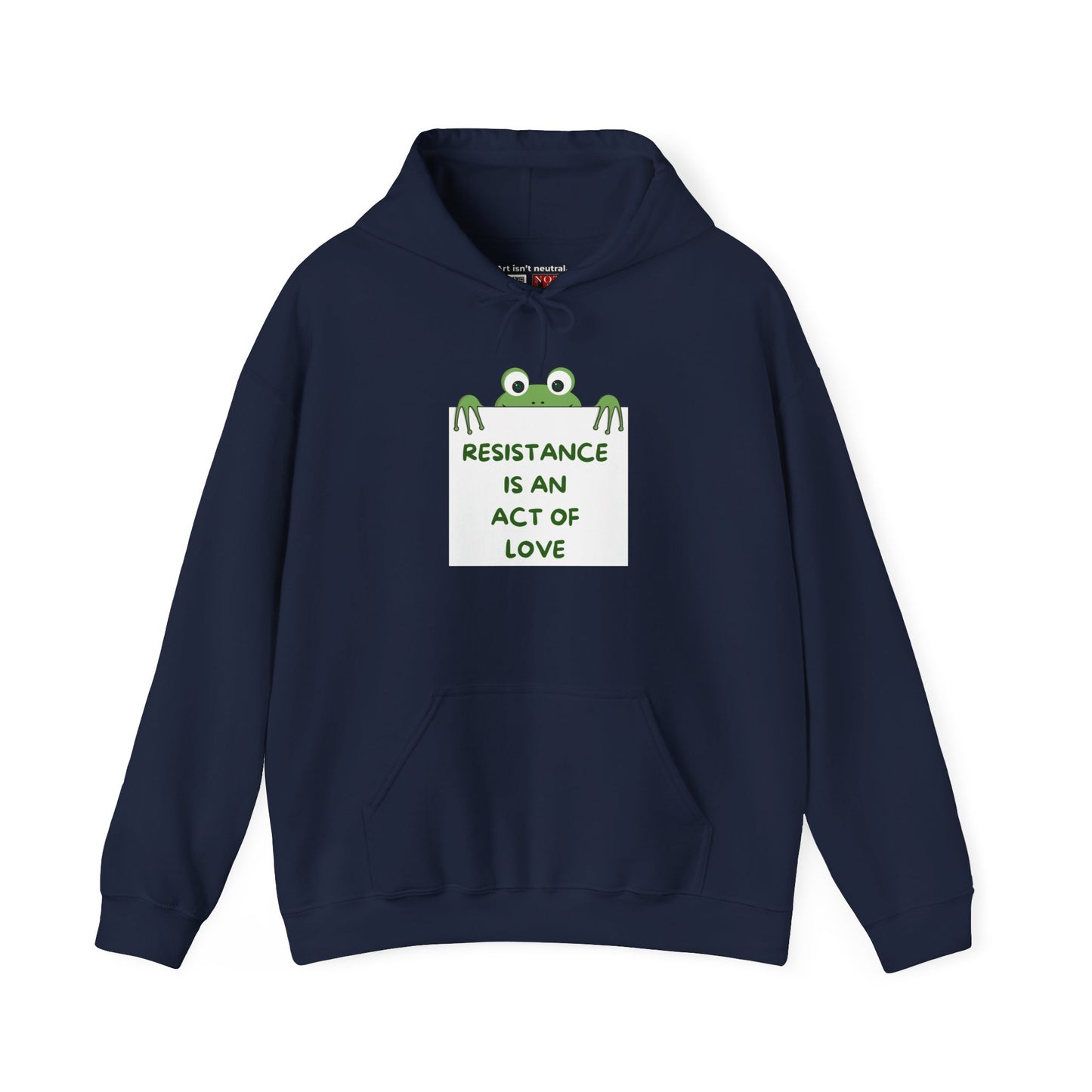 Frog Protest Hoodie | Resistance Is an Act of Love Hoodie