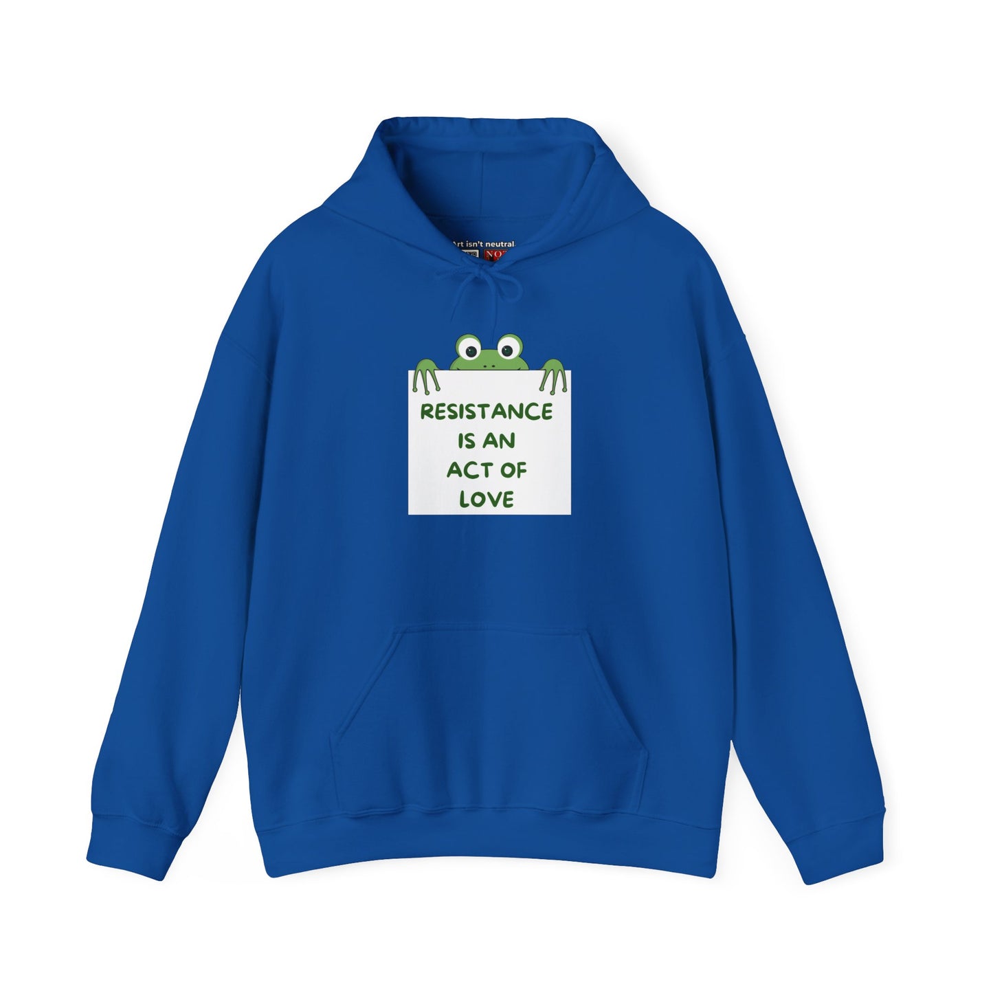 Frog Protest Hoodie | Resistance Is an Act of Love Hoodie
