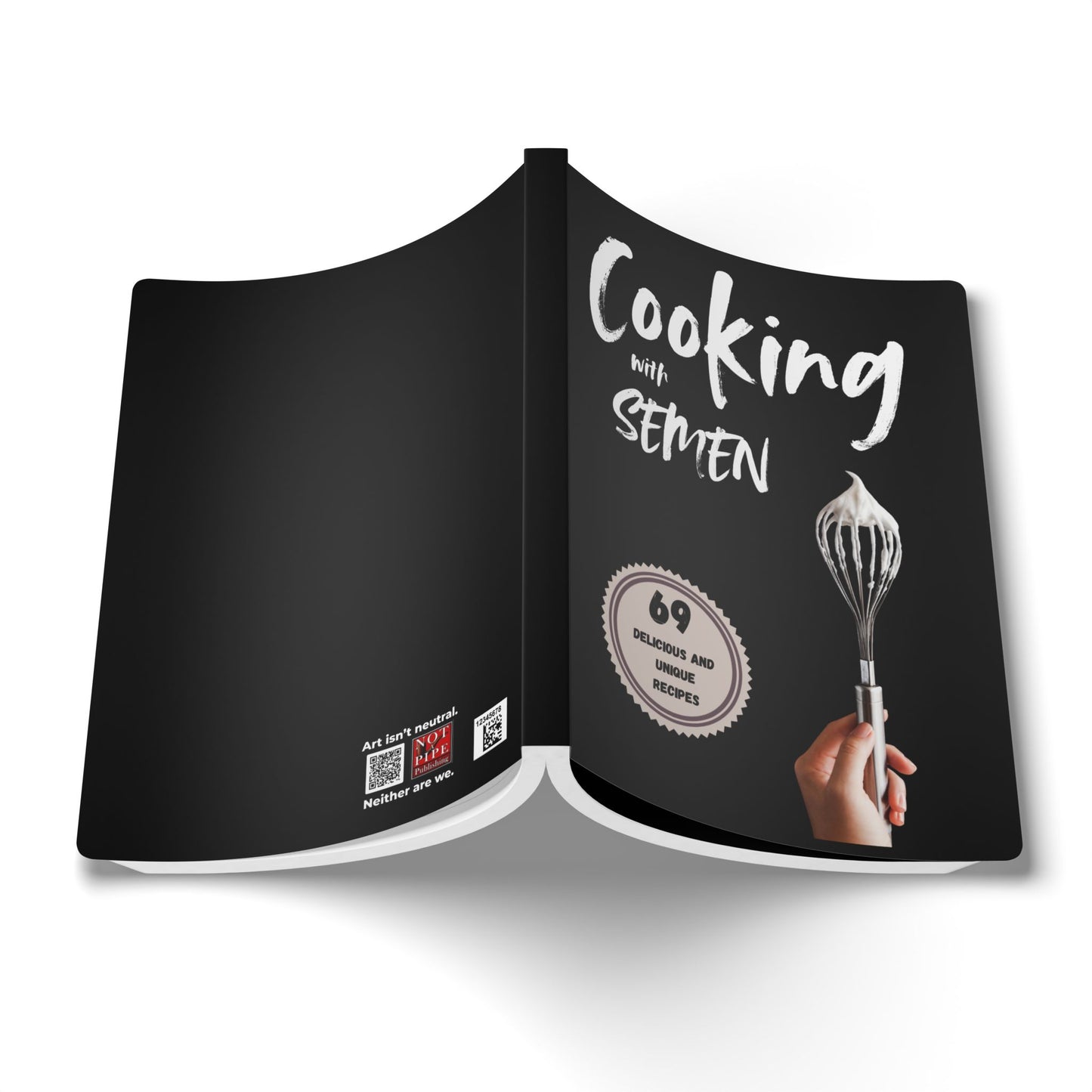 Funny Gag Gift Journal & Prank Cookbook Notebook | Cooking With Semen