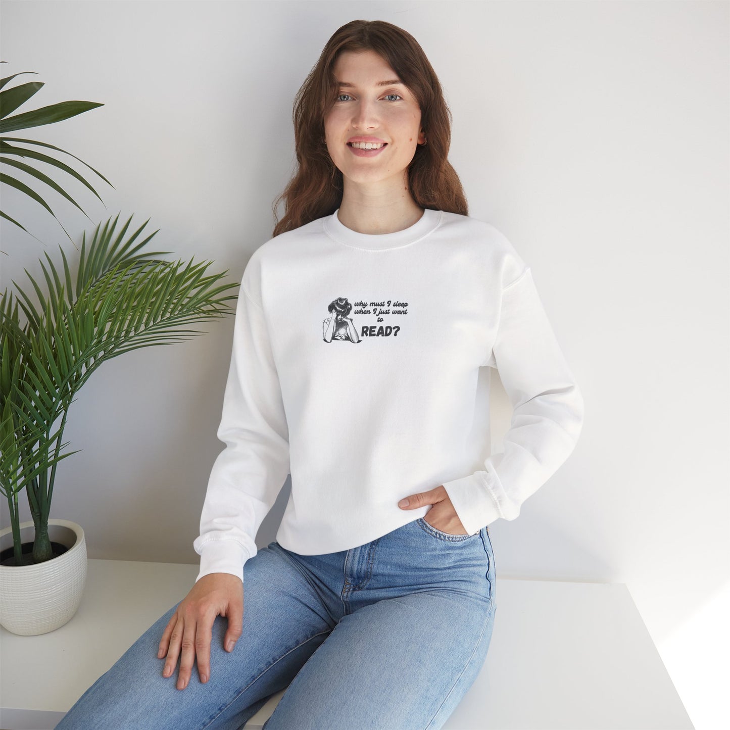 Book Lover Cozy Crewneck