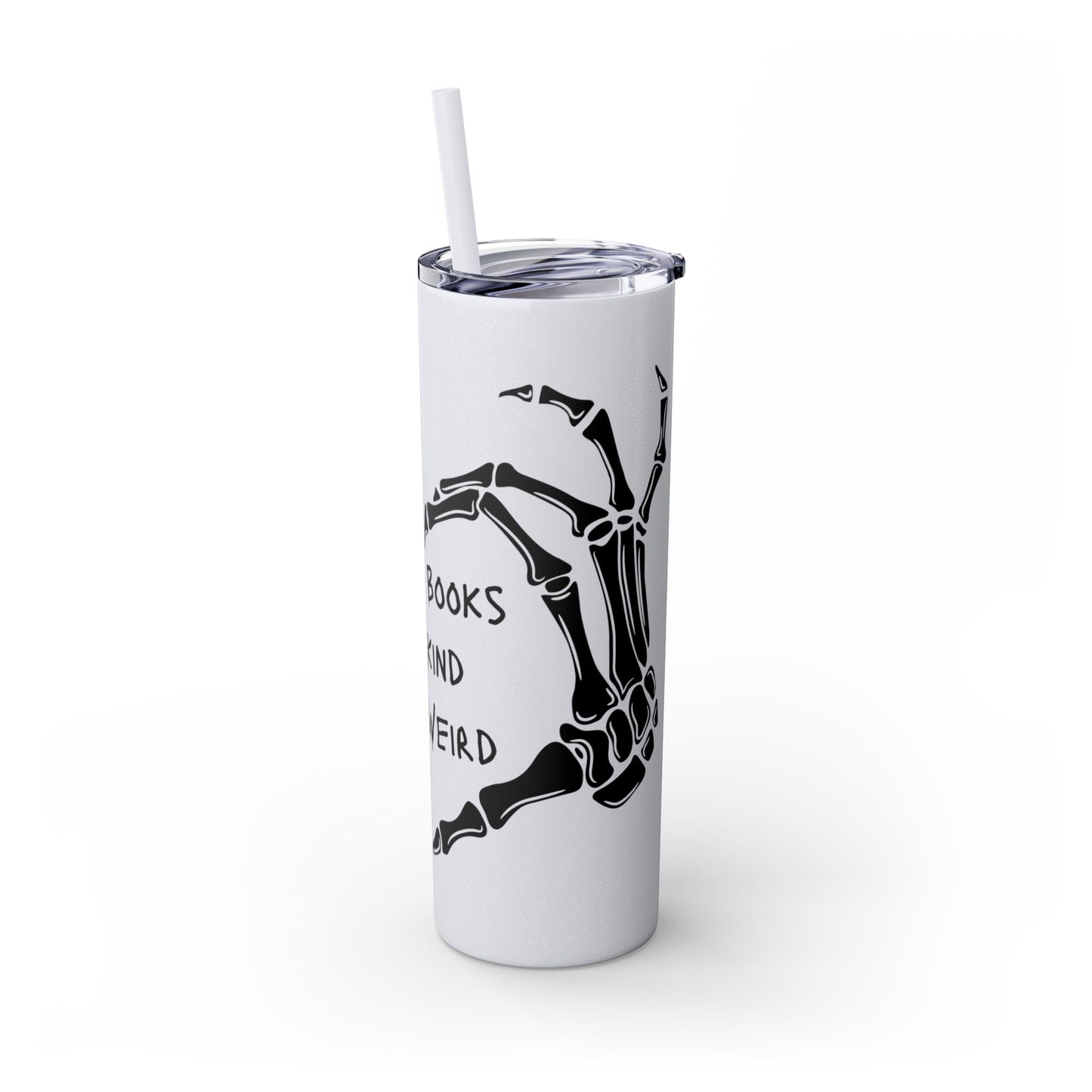 Weird Book Lover Tumbler with Straw