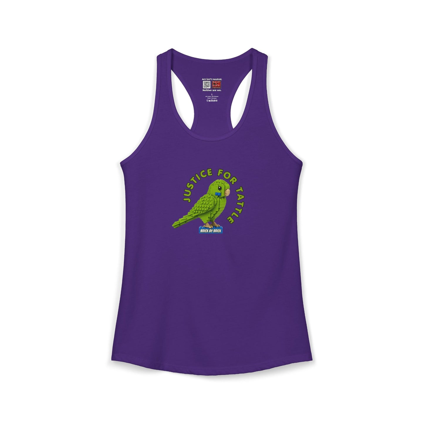 Justice for Tattle | Brick By Brick Parakeet Tank | Support Small Business