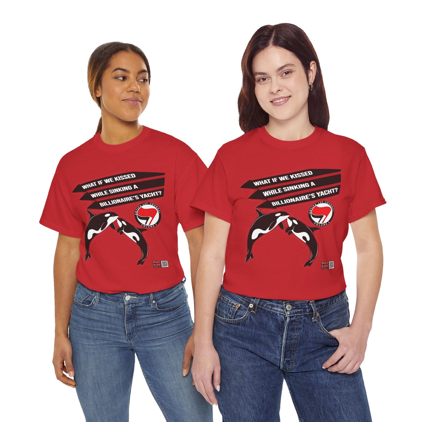 Anti-Capitalist Protest Shirt | What If We Kissed While Sinking a Billionaire's Yacht